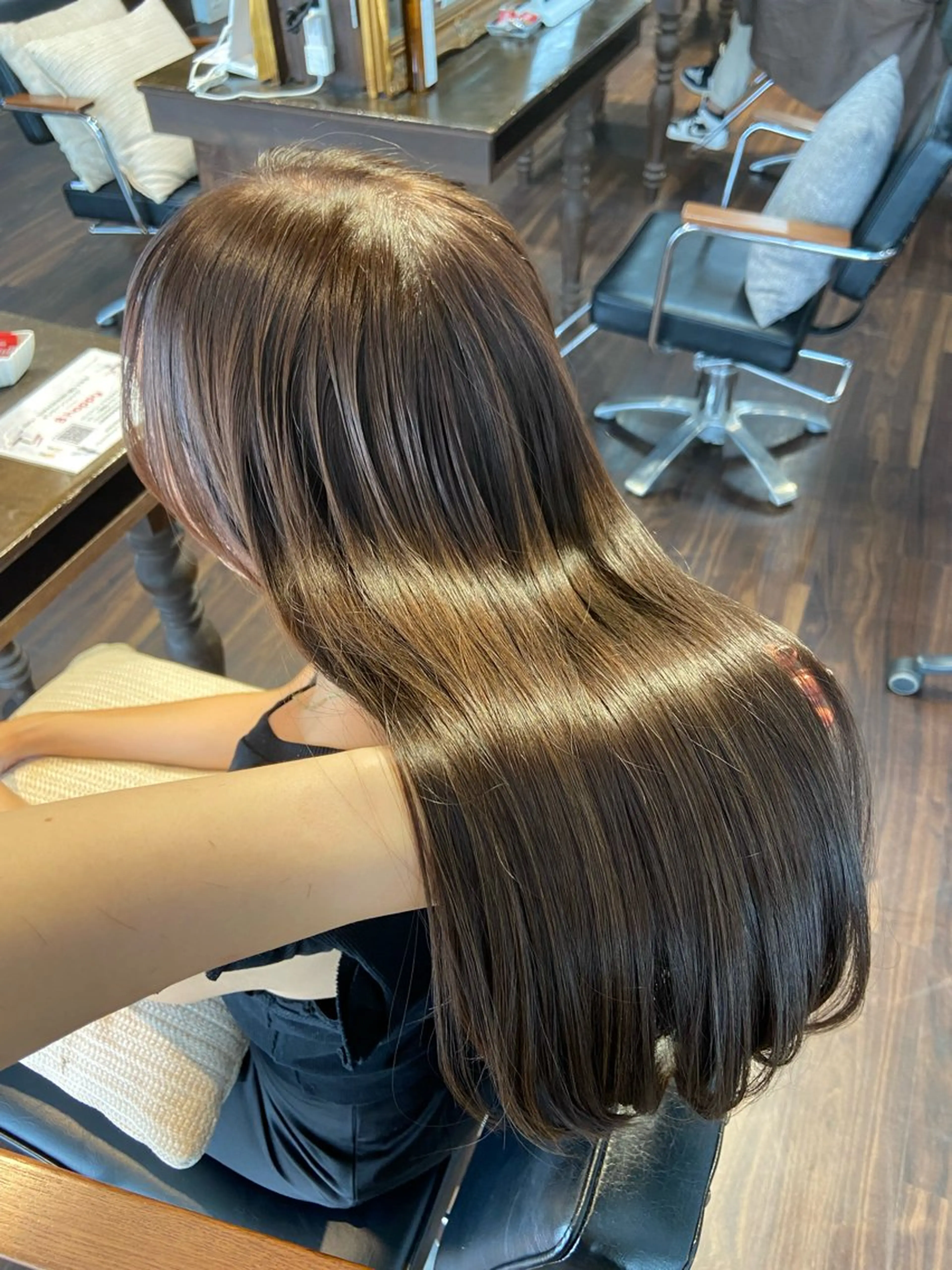 ミディアム カラー カット トリートメント ヘッドスパ 似合わせ暖色のプロ/ ニュアンスカラー🍊のヘアスタイル