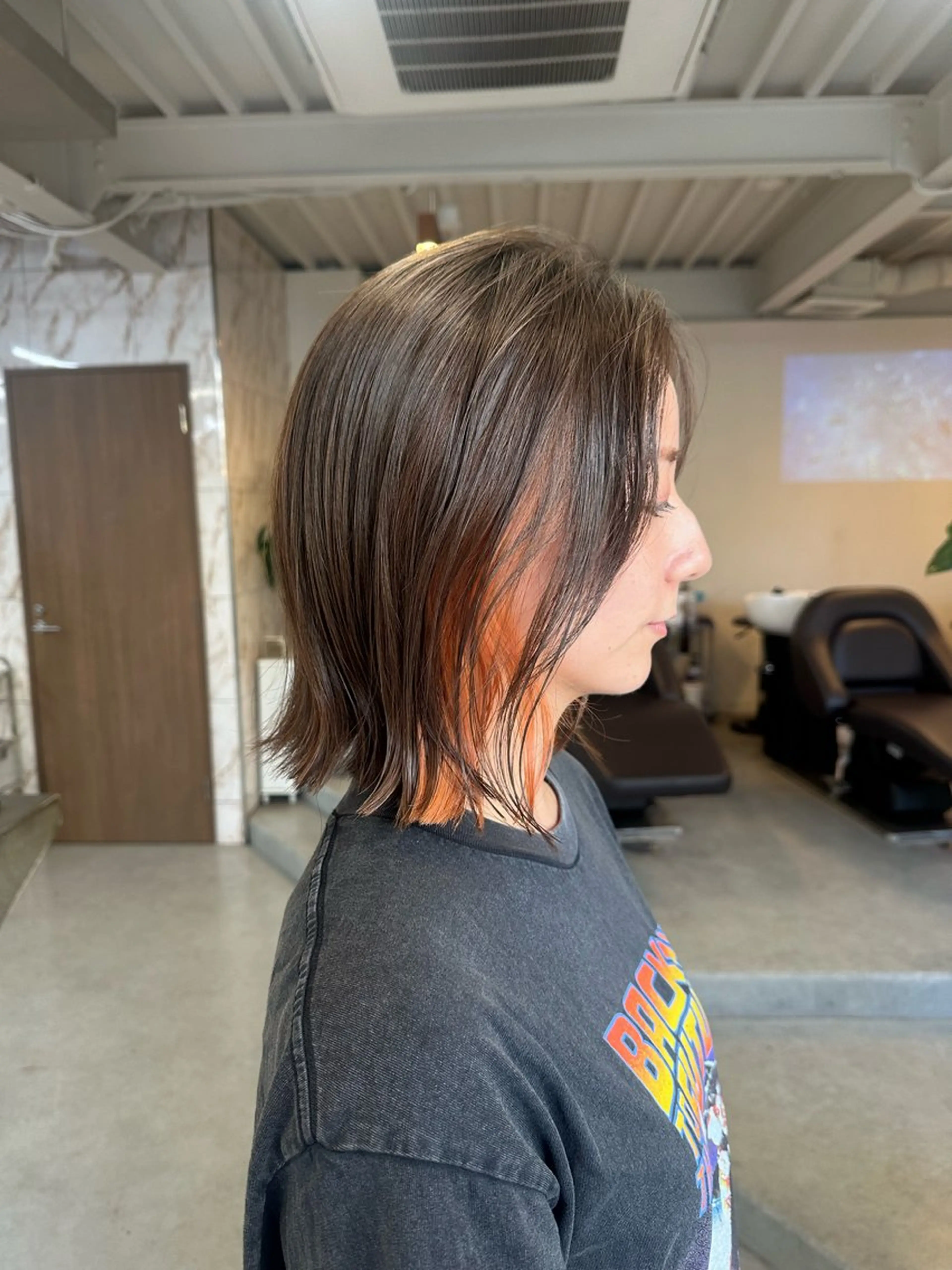 ミディアム カラー カット ヘアカラー トリートメント Masena所属・Director 🌈中川慎之介のヘアスタイル