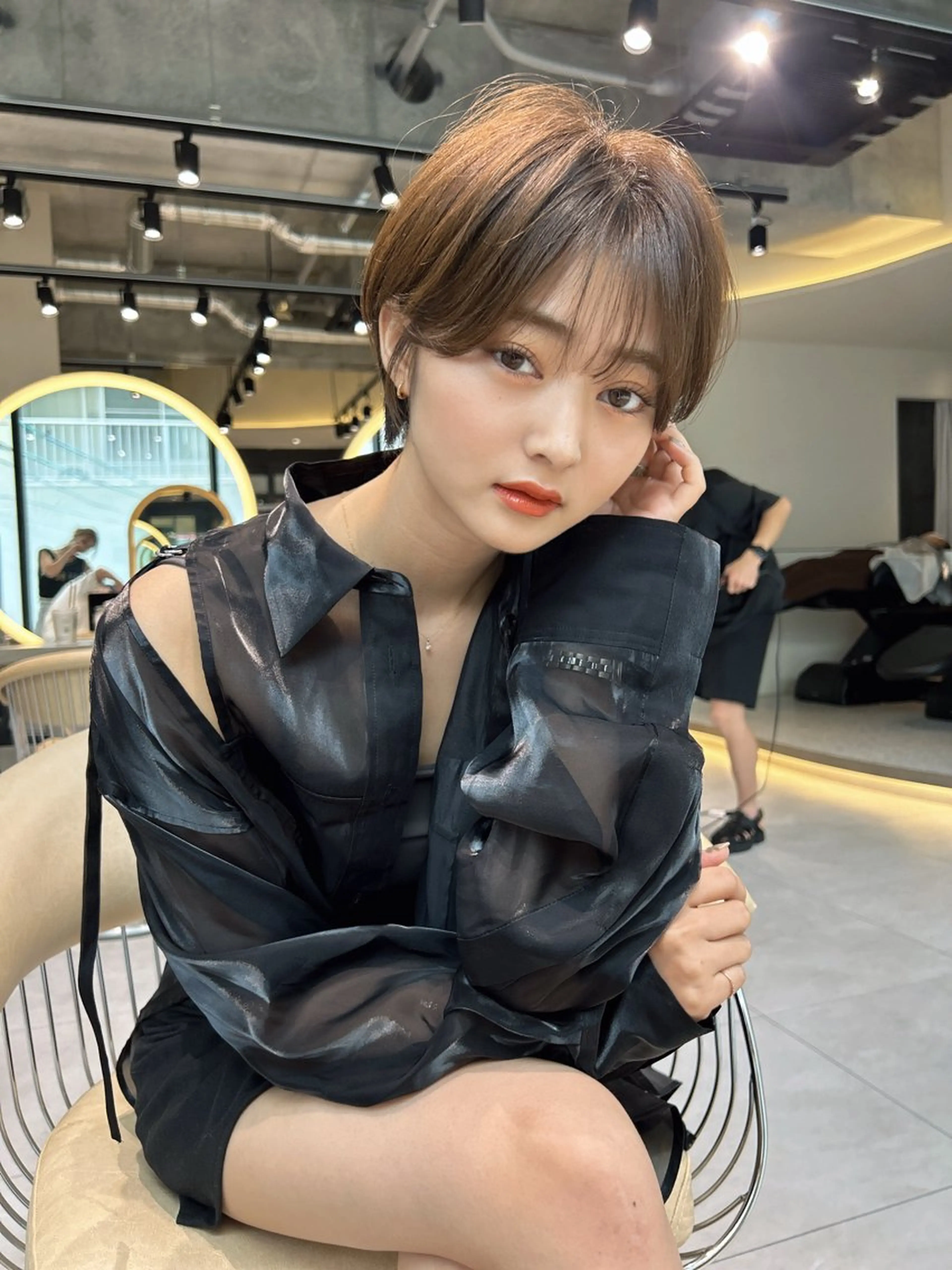 ショート けいし🐬ボブ ショート艶髪カラー✨のヘアスタイル