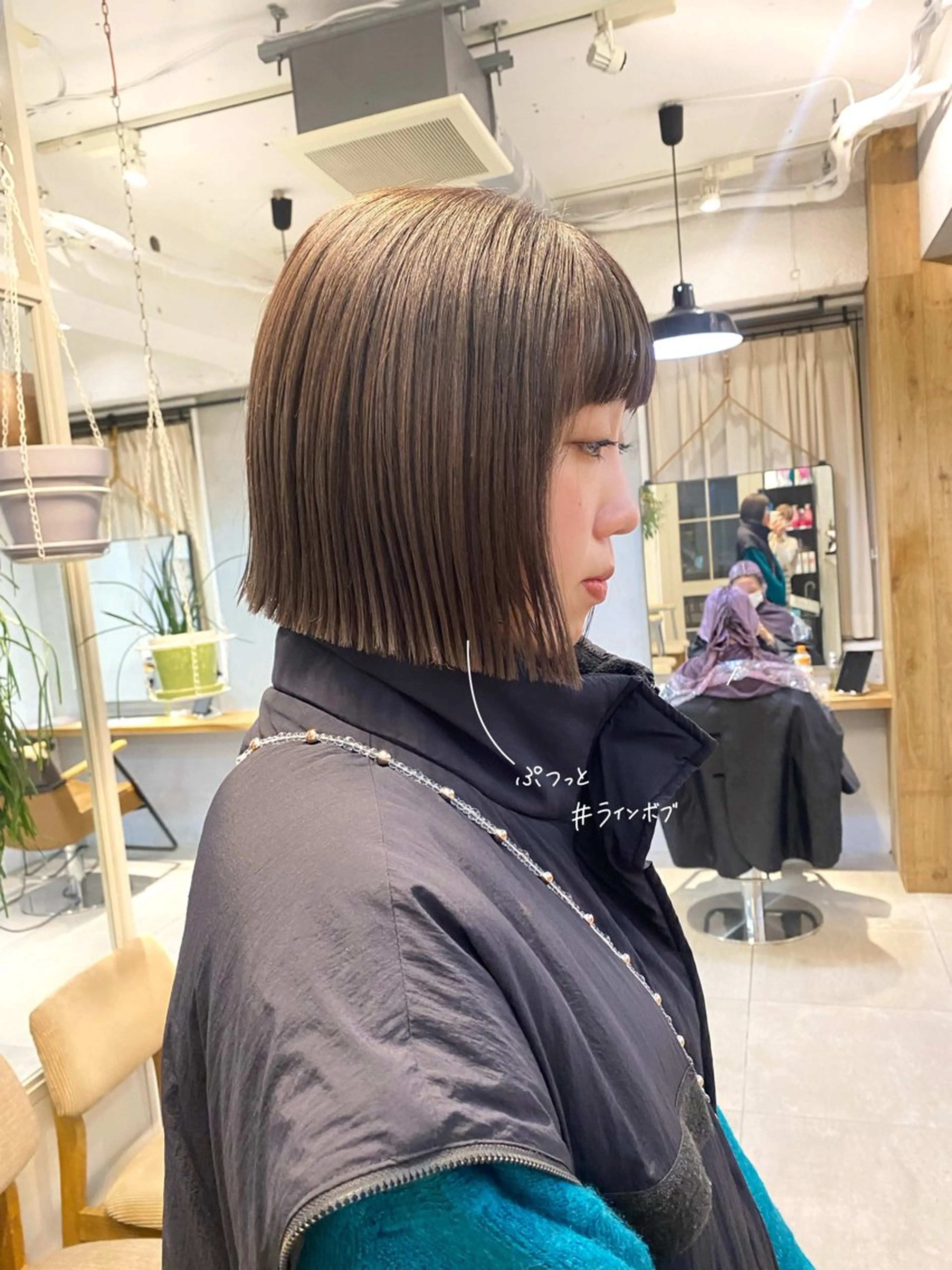 セミロング カラー グレージュ カット ヘアカラー Lomalia 🤍🫧/makoのヘアスタイル