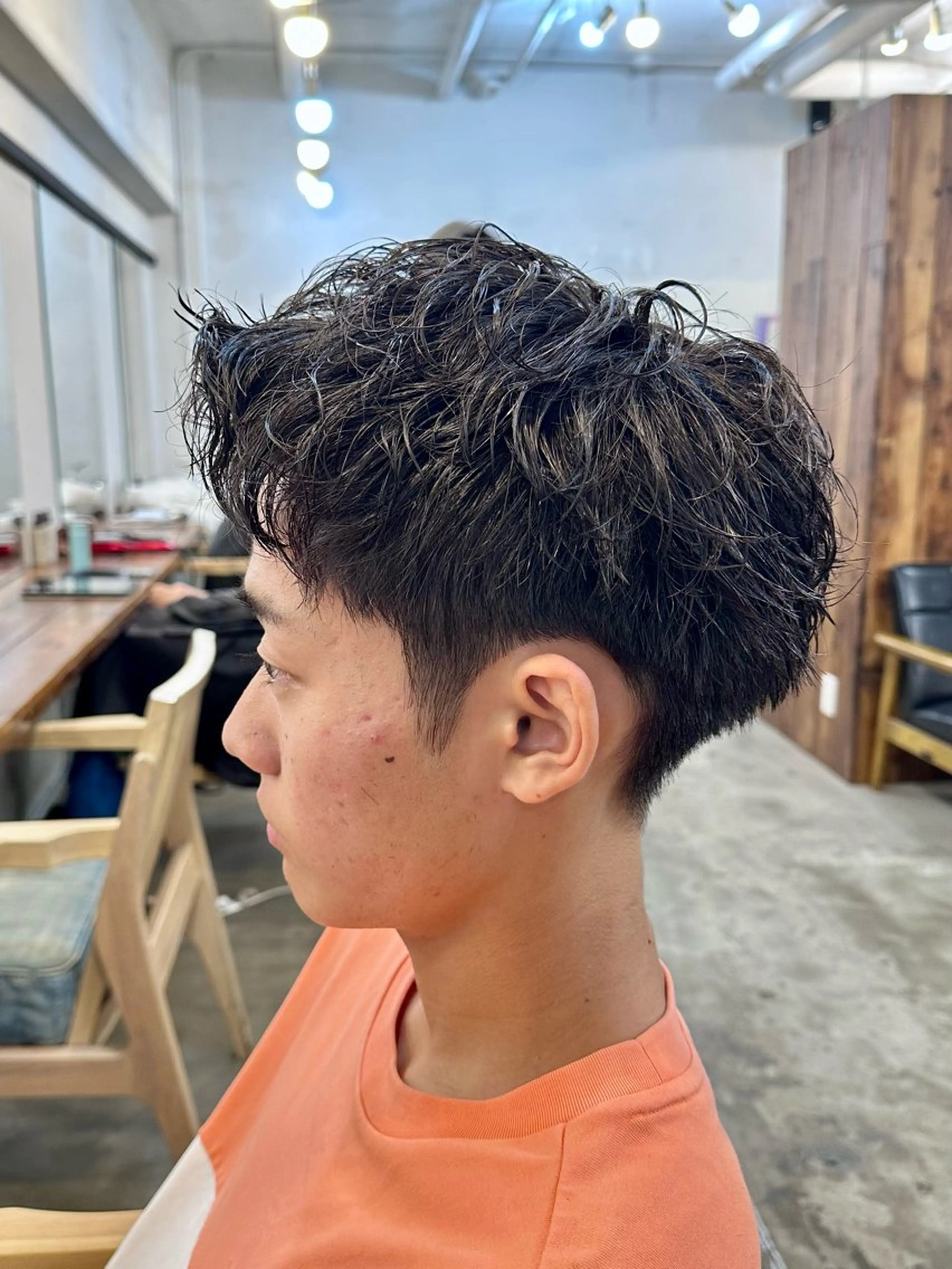 ショート パーマ メンズ カットモデル募集中/ たなかはやとのヘアスタイル