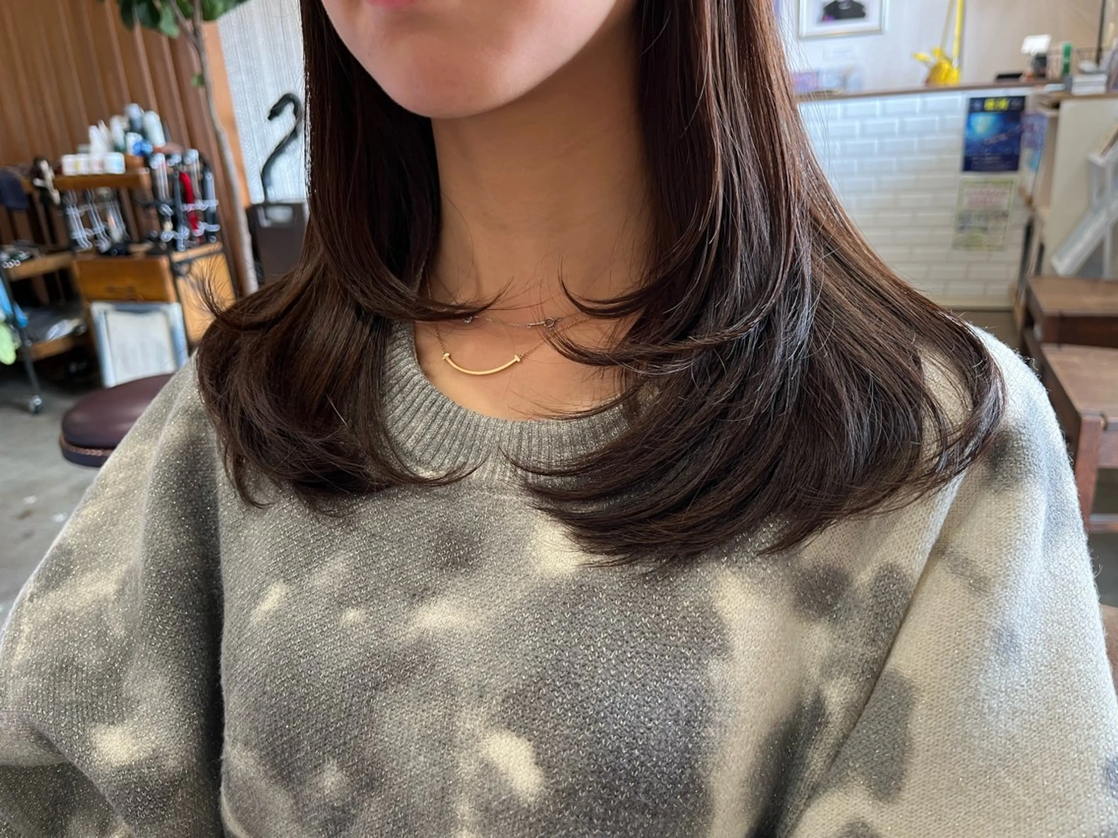 セミロング 🫧ベージュカラー× レイヤー🫧HARUのヘアスタイル