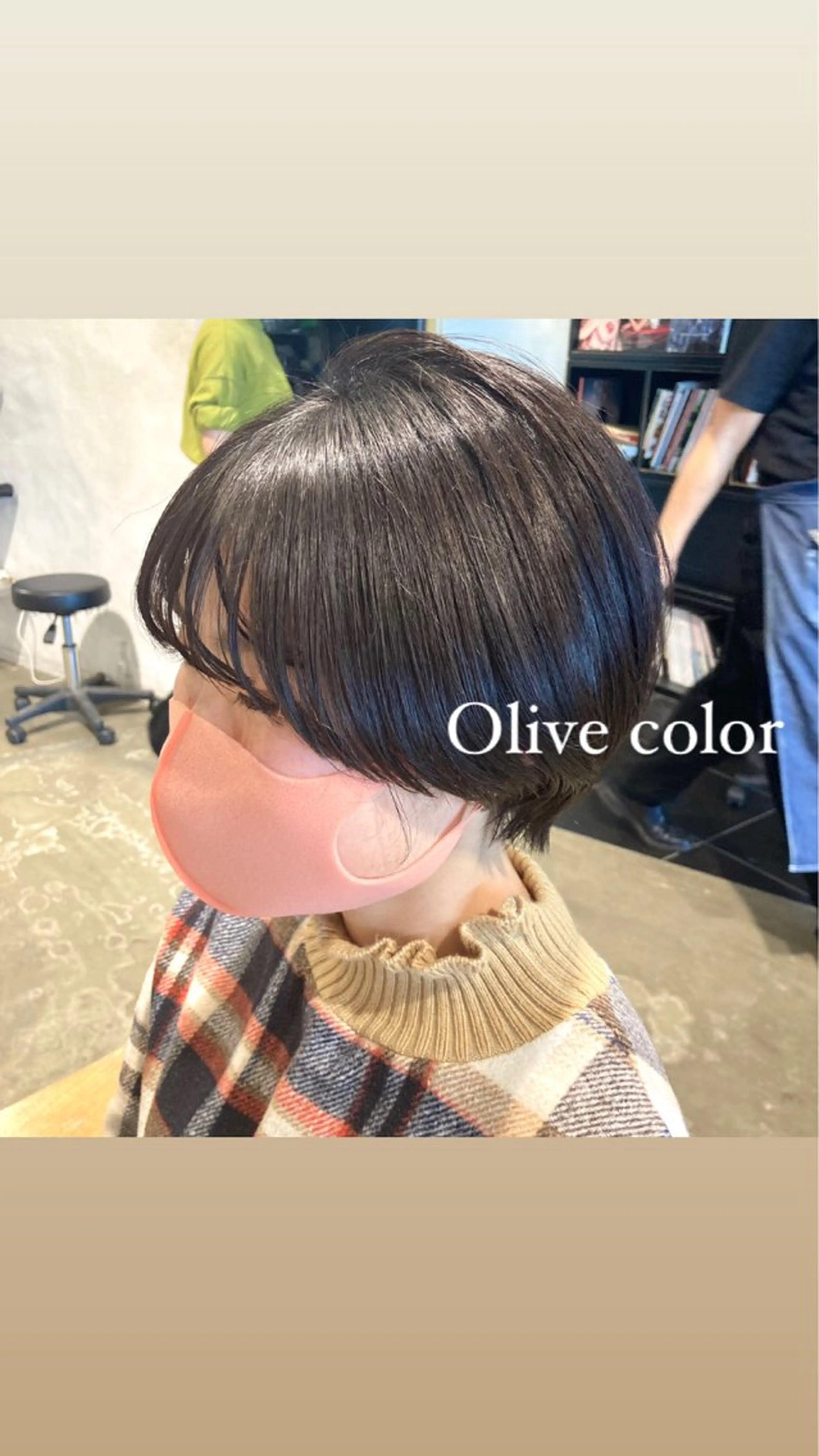 ショート カラー カット ヘアカラー トリートメント 暖色/艶髪/ボブ/ ミディアム/Ayaのヘアスタイル