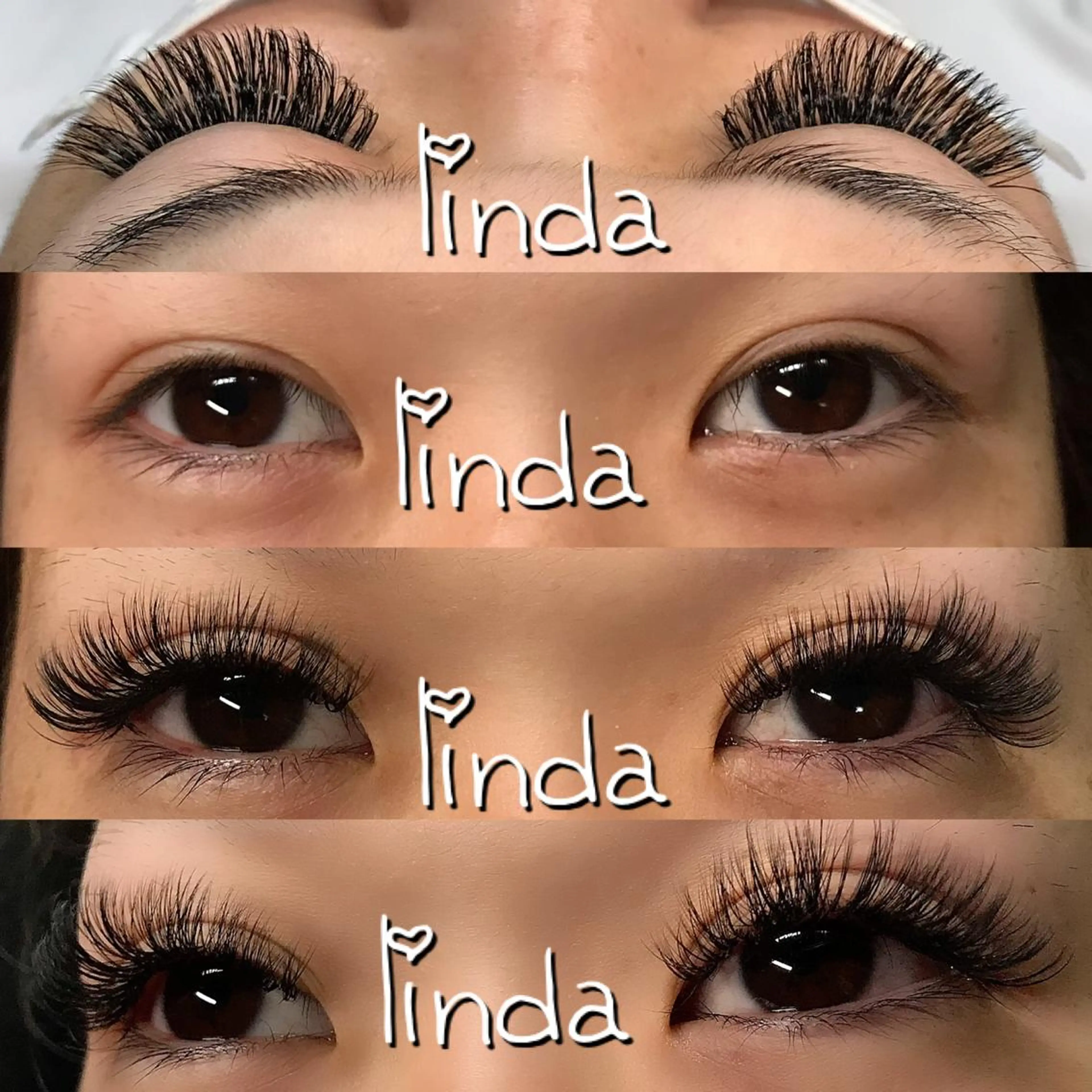 マツエク・マツパ 付け放題 CCカール Cカール ボリュームラッシュ linda lashesのマツエク・マツパデザイン