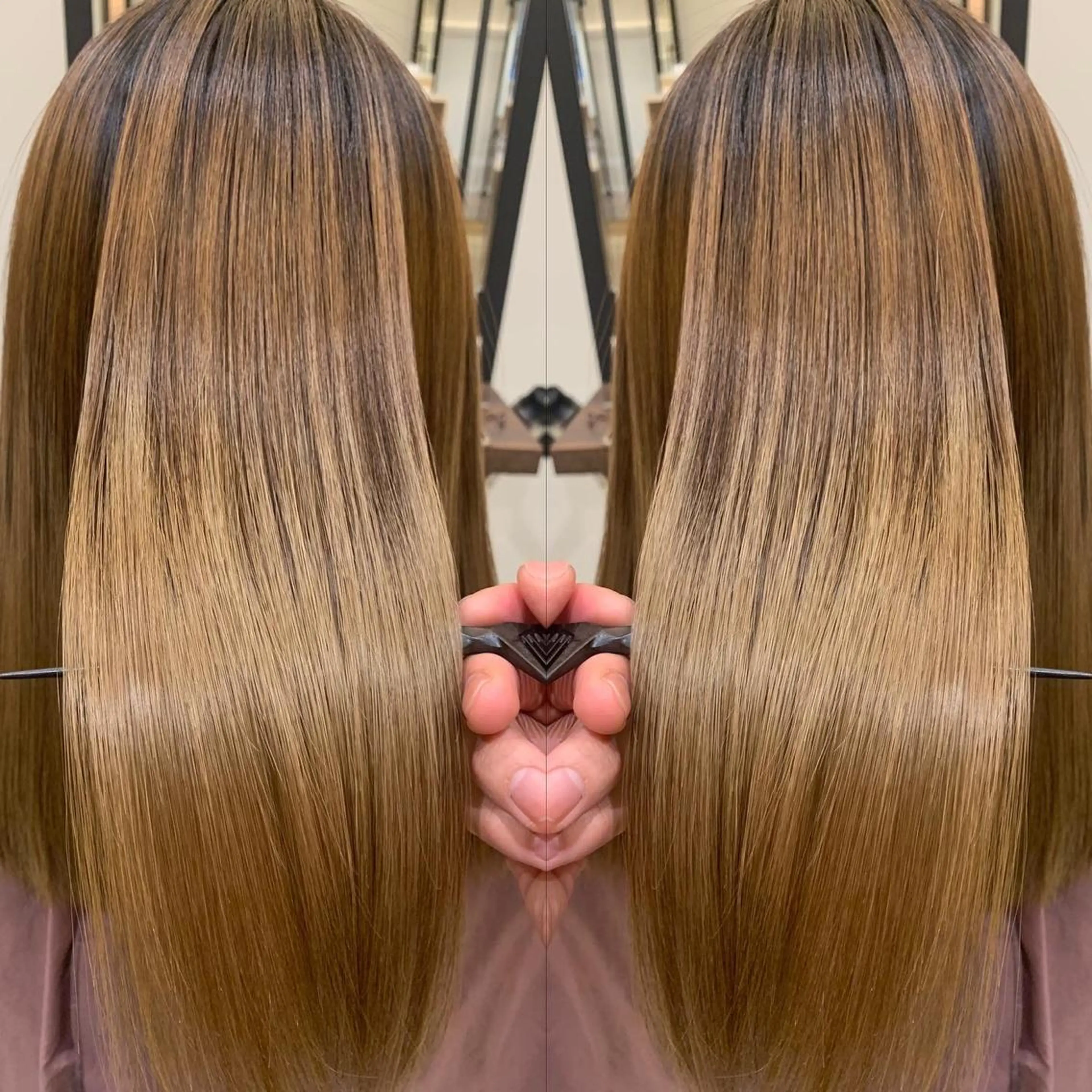 セミロング パーマ 髪質改善 酸性ストレート ストレートパーマ 伊藤 裕貴のヘアスタイル