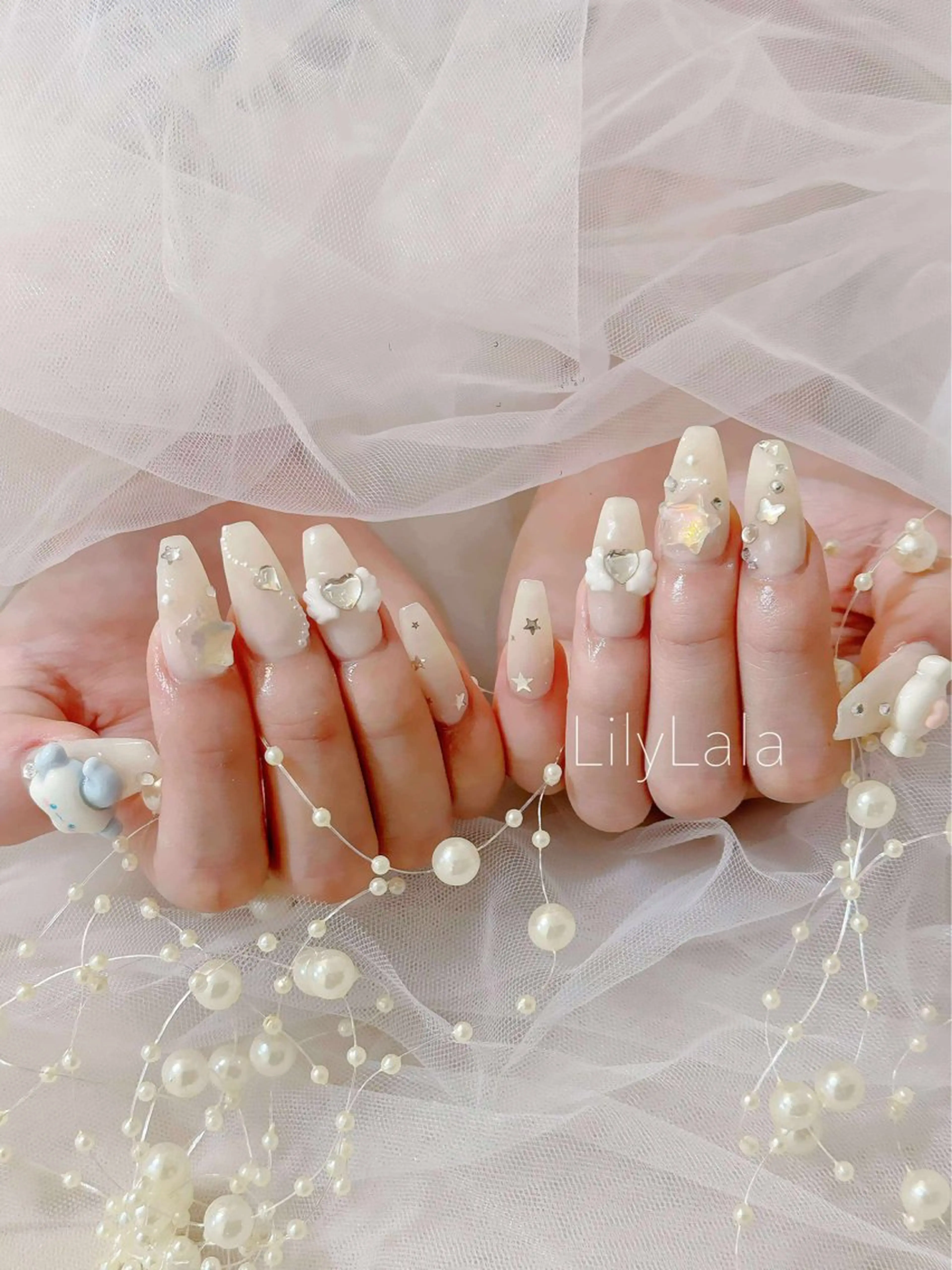 ネイル べっ甲ネイル チークネイル フラッシュネイル フラワーネイル フットネイル ハンドネイル LilyLala Nailsalonのネイルデザイン