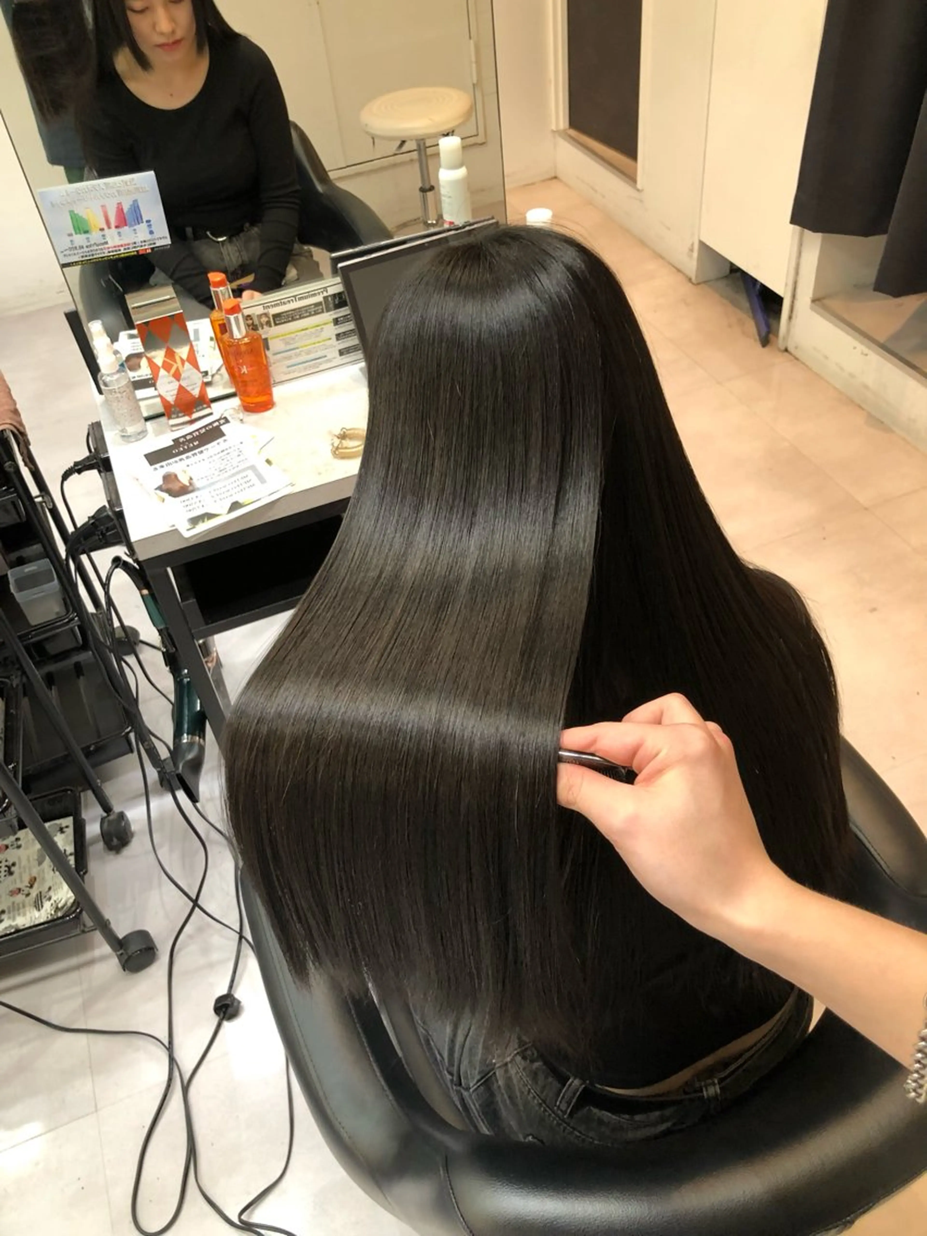 ロング パーマ 縮毛矯正 トリートメント 🦋縮毛× 髪質改善🦋リョウヤのヘアスタイル