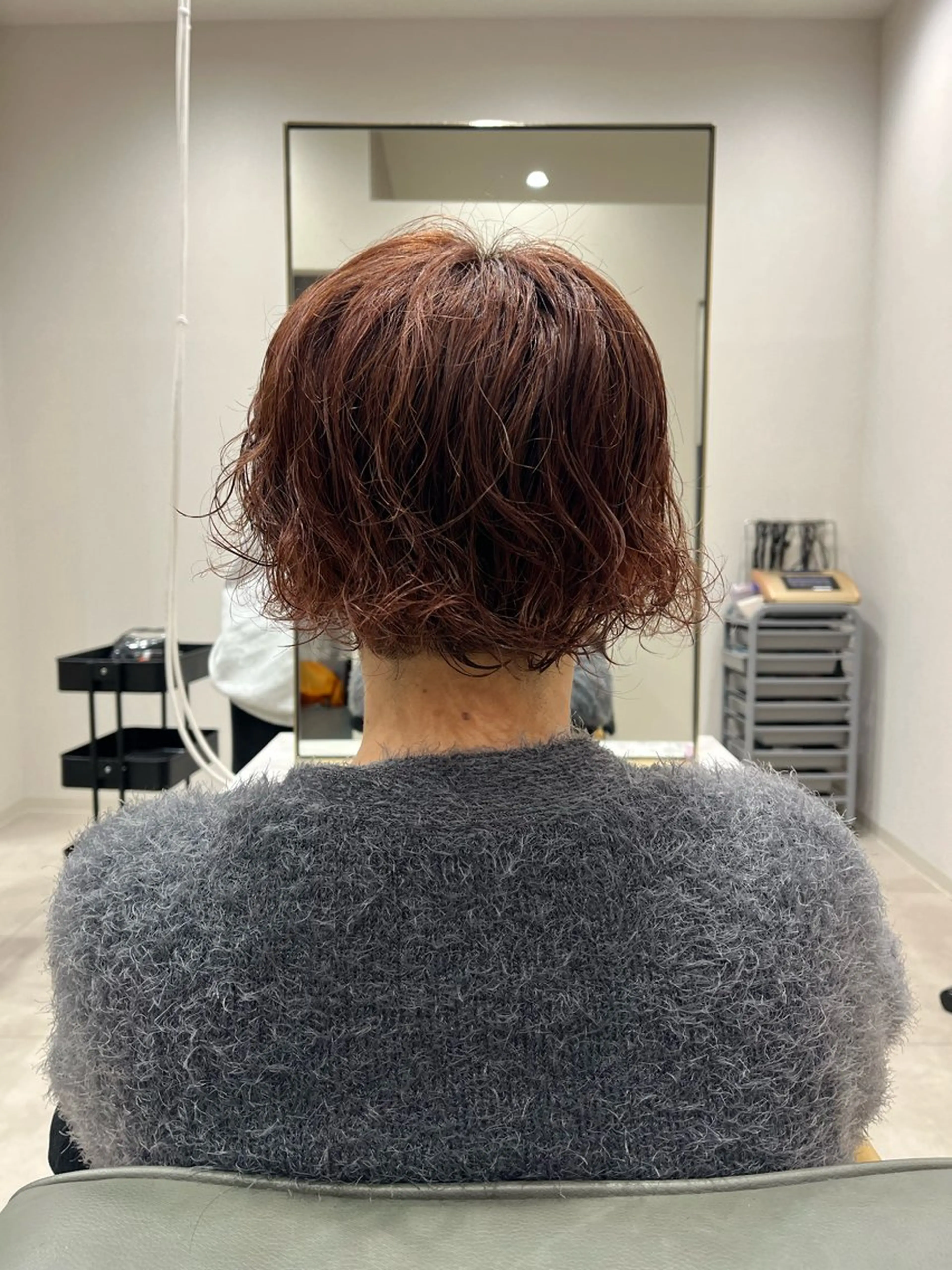 ショート カラー ベージュカラー ピンクカラー ピンクベージュ カット ヘアカラー number大分/ 磯部栞里のヘアスタイル