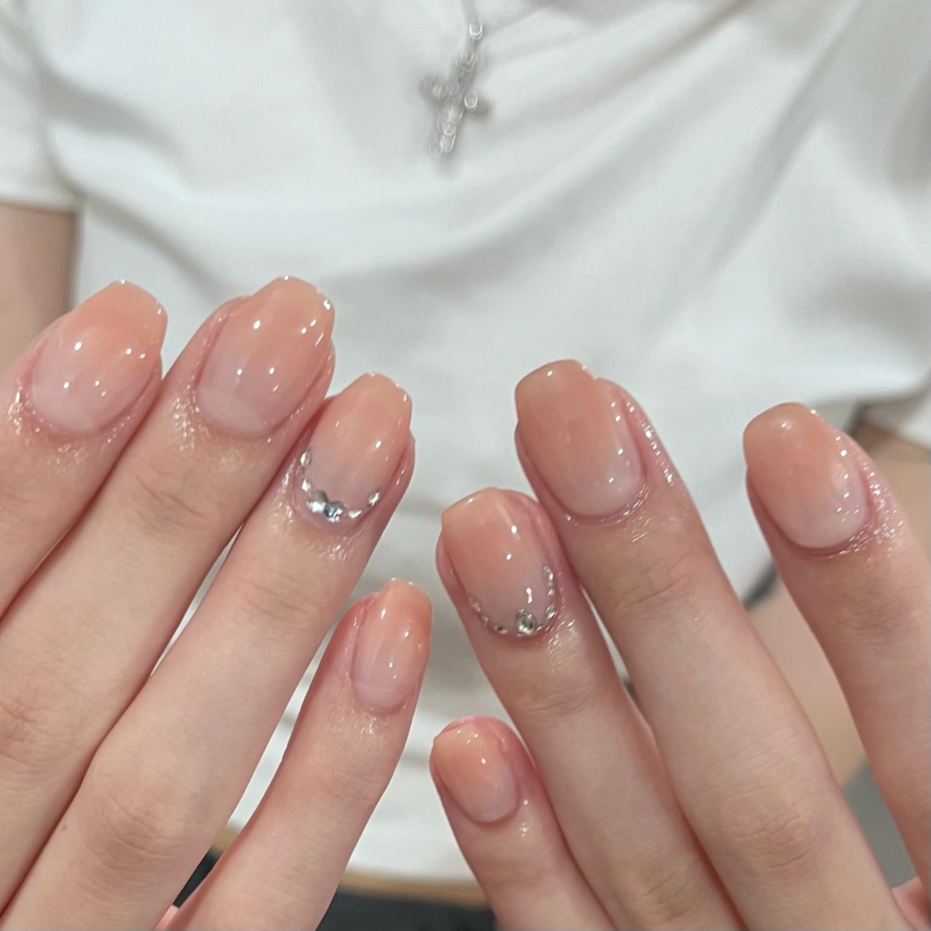 ネイル 韓国ネイル ワンホンネイル ハンドネイル ハンドケア Chang _Nailのネイルデザイン