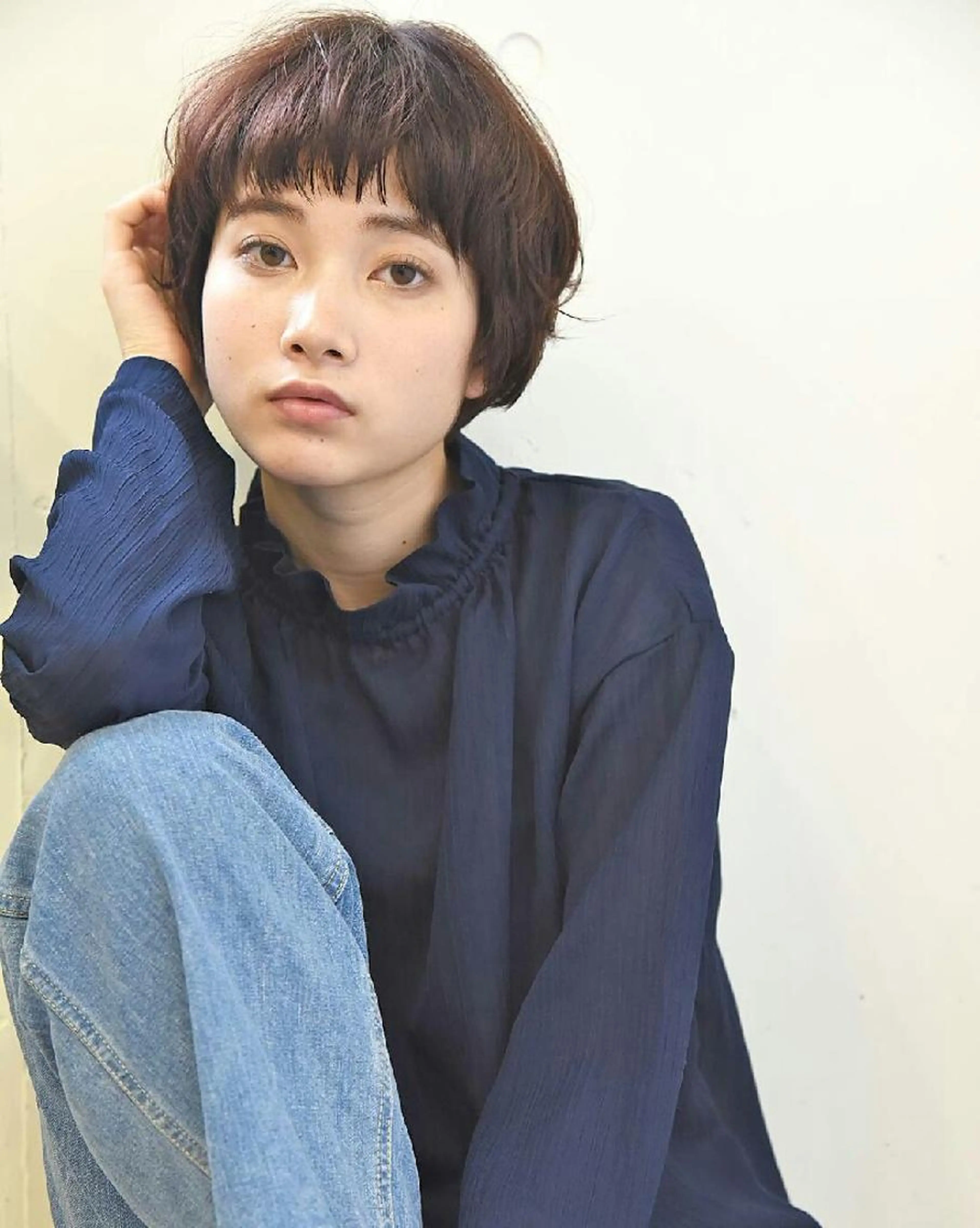 モードカジュアルなお洒落ショート、ボブに🎵似合わせカット✂️の写真