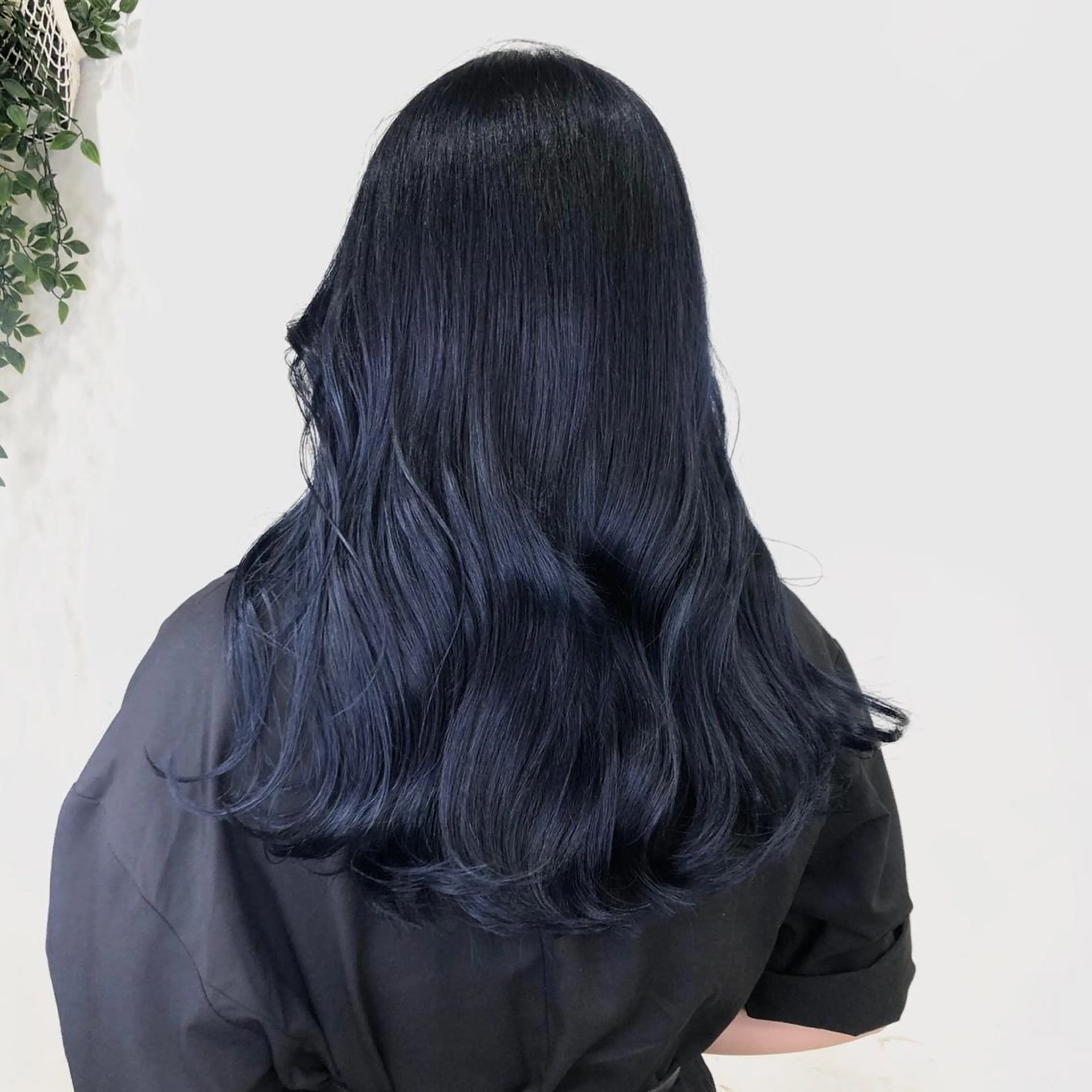 セミロング ヘアカラー ダウンパーマ🇰🇷 毛流れパーマ【かな】のヘアスタイル