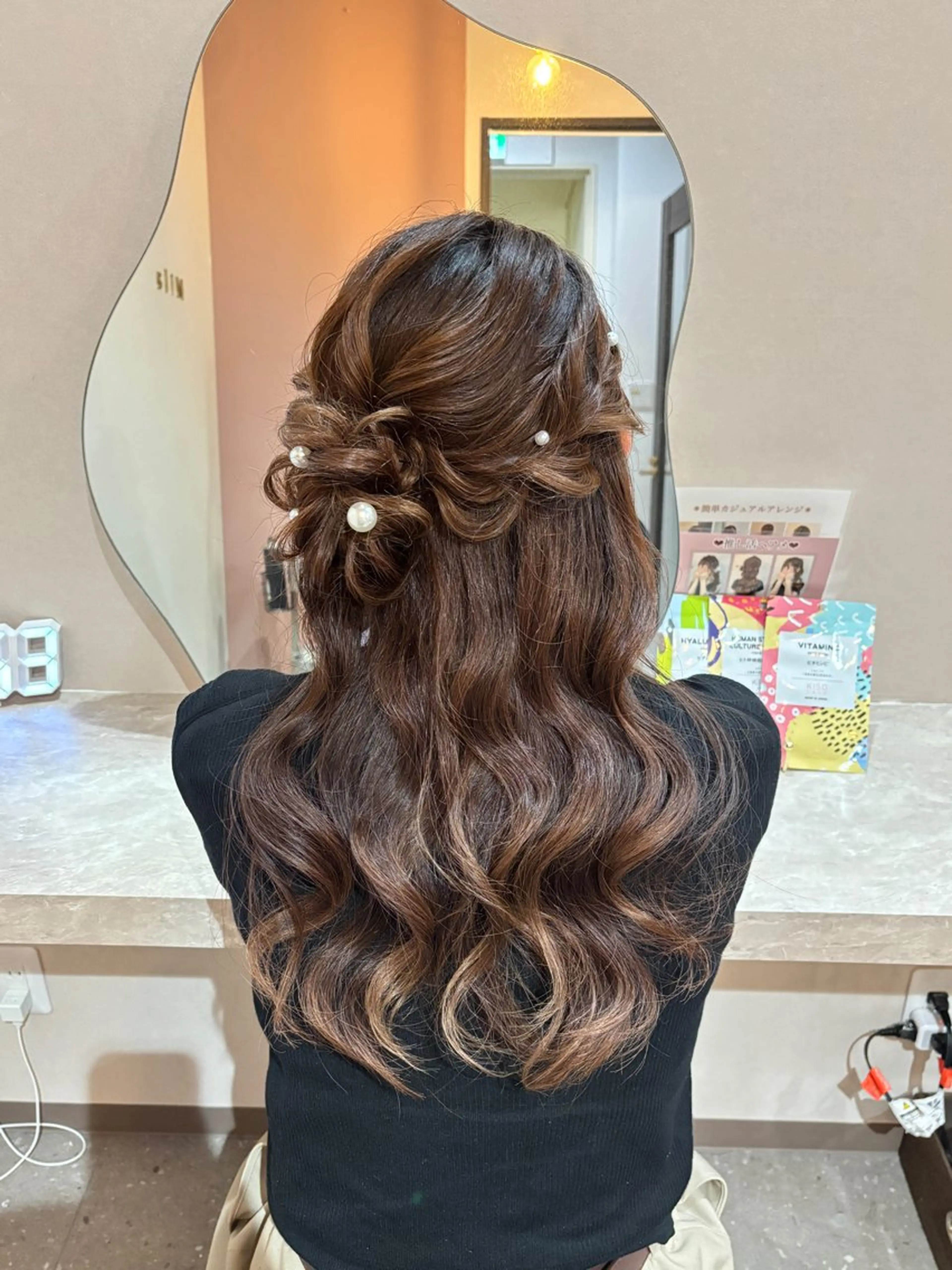 ヘアアレンジ ヘアセット Mila hinaのヘアスタイル