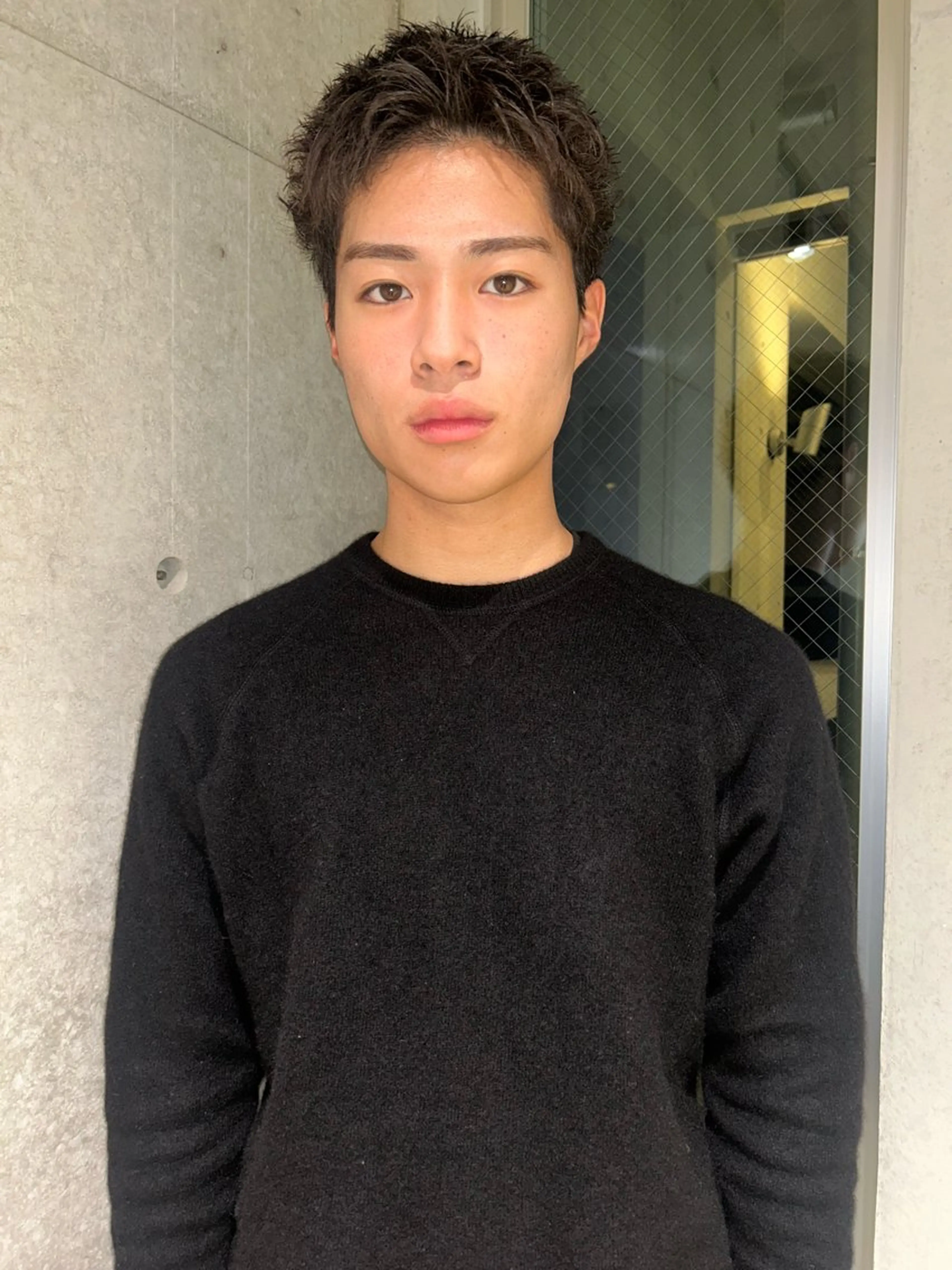 メンズ カット パーマ siki 大阪福島 エンドウハルのヘアスタイル