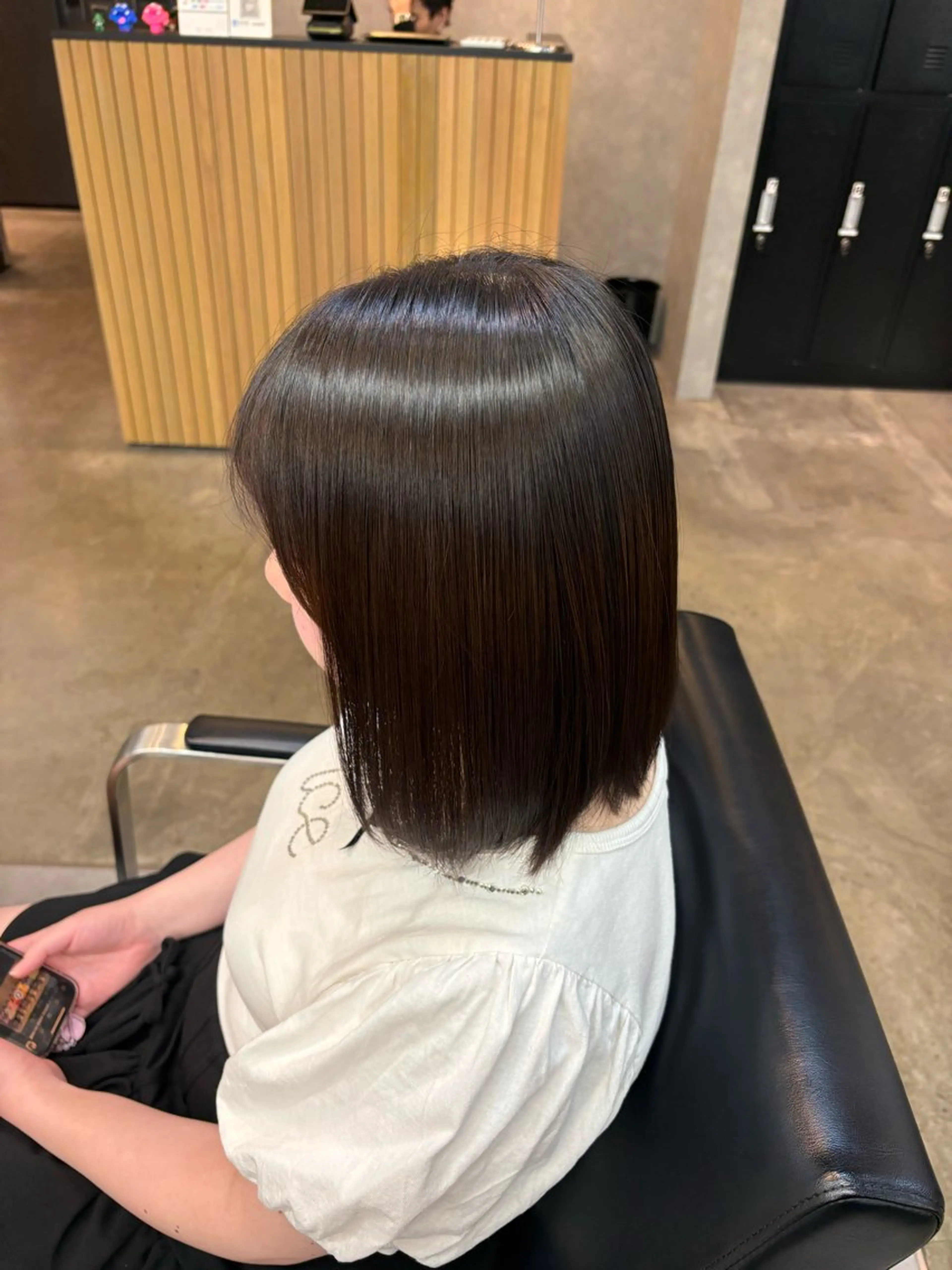 ミディアム 縮毛矯正 RAF TOKYO 渋谷店所属・みらん RAF TOKYOのヘアスタイル