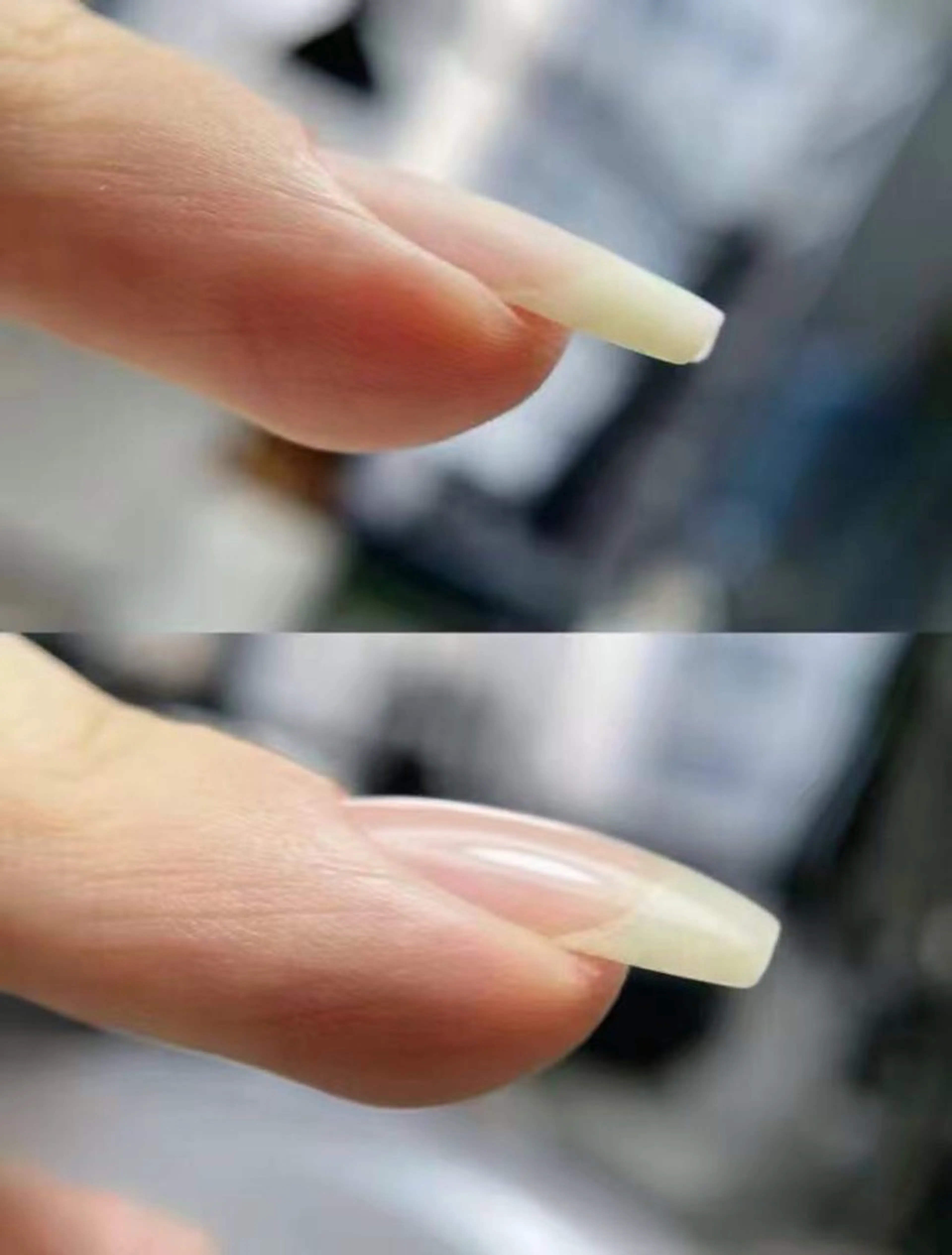 自爪ファイリング＋ケア＋厚み出し（Cカーブ）の写真