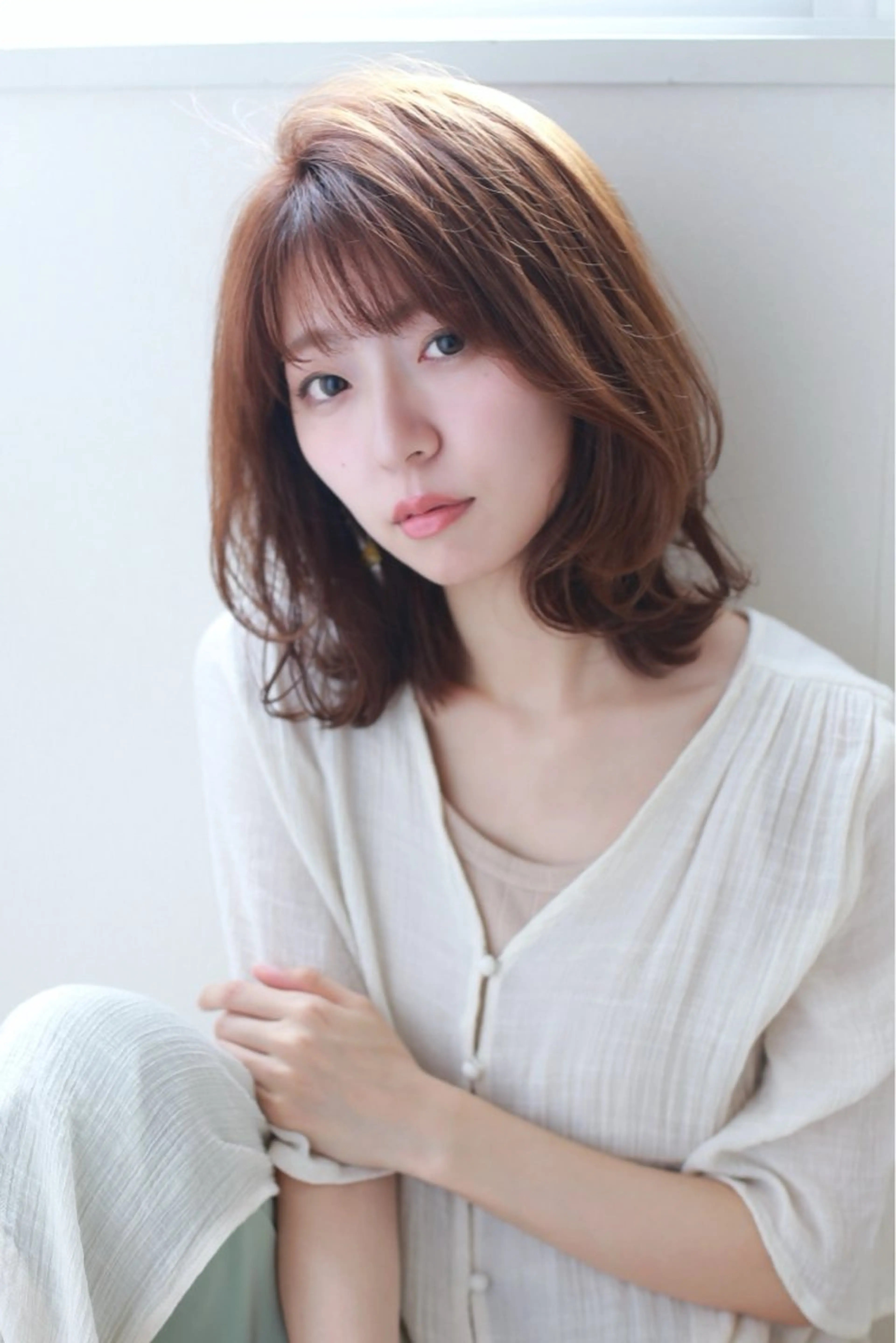 ミディアム パーソナルカラー診断 /伏見/赤坂 茉央のヘアスタイル