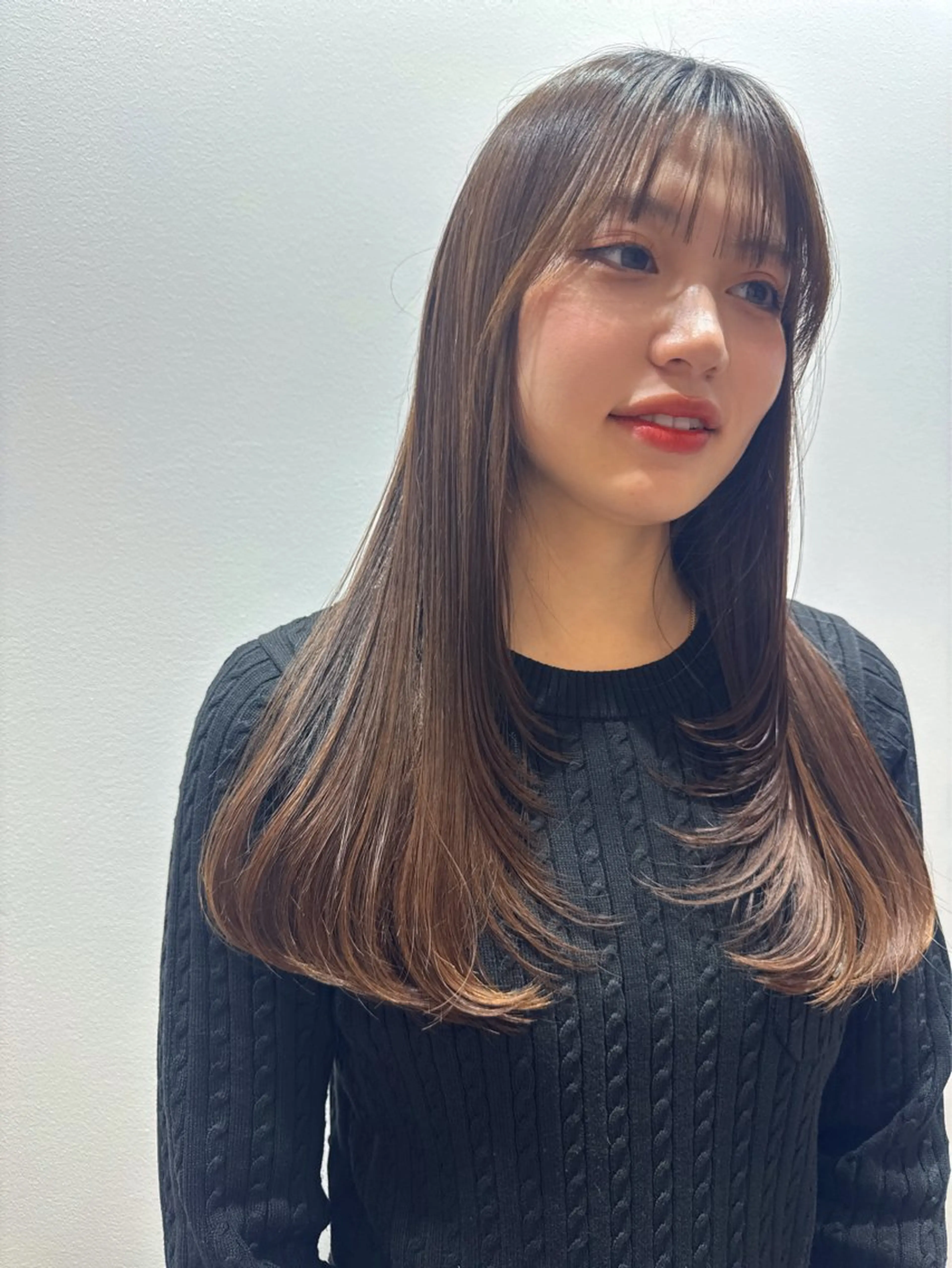 ロング 韓国風ヘア レイヤーカット HAREKE Loopidea所属・鈴木結花/立川美容師 /モデル募集のヘアスタイル