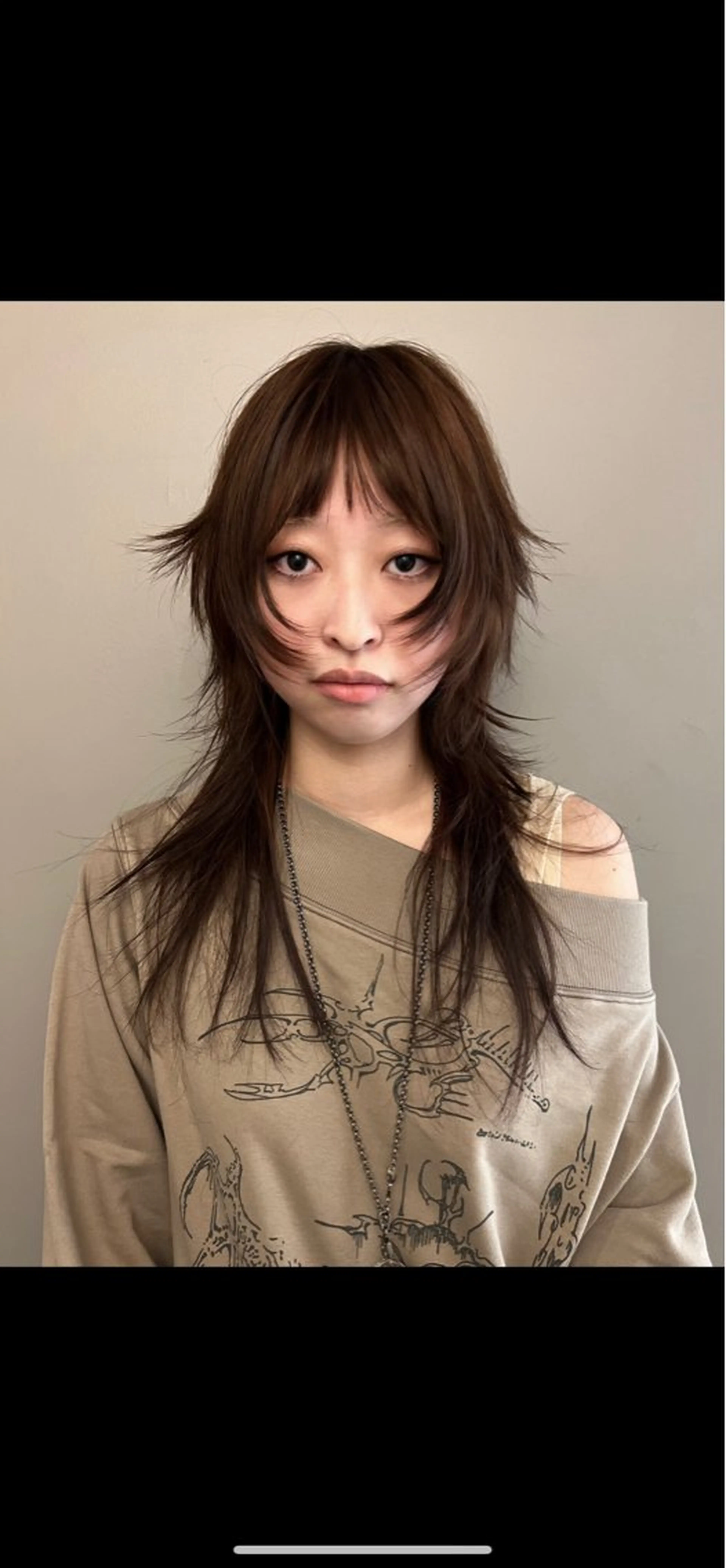 セミロング カット haco＋所属・圧倒的デザイン力 店長🎨RENAのヘアスタイル