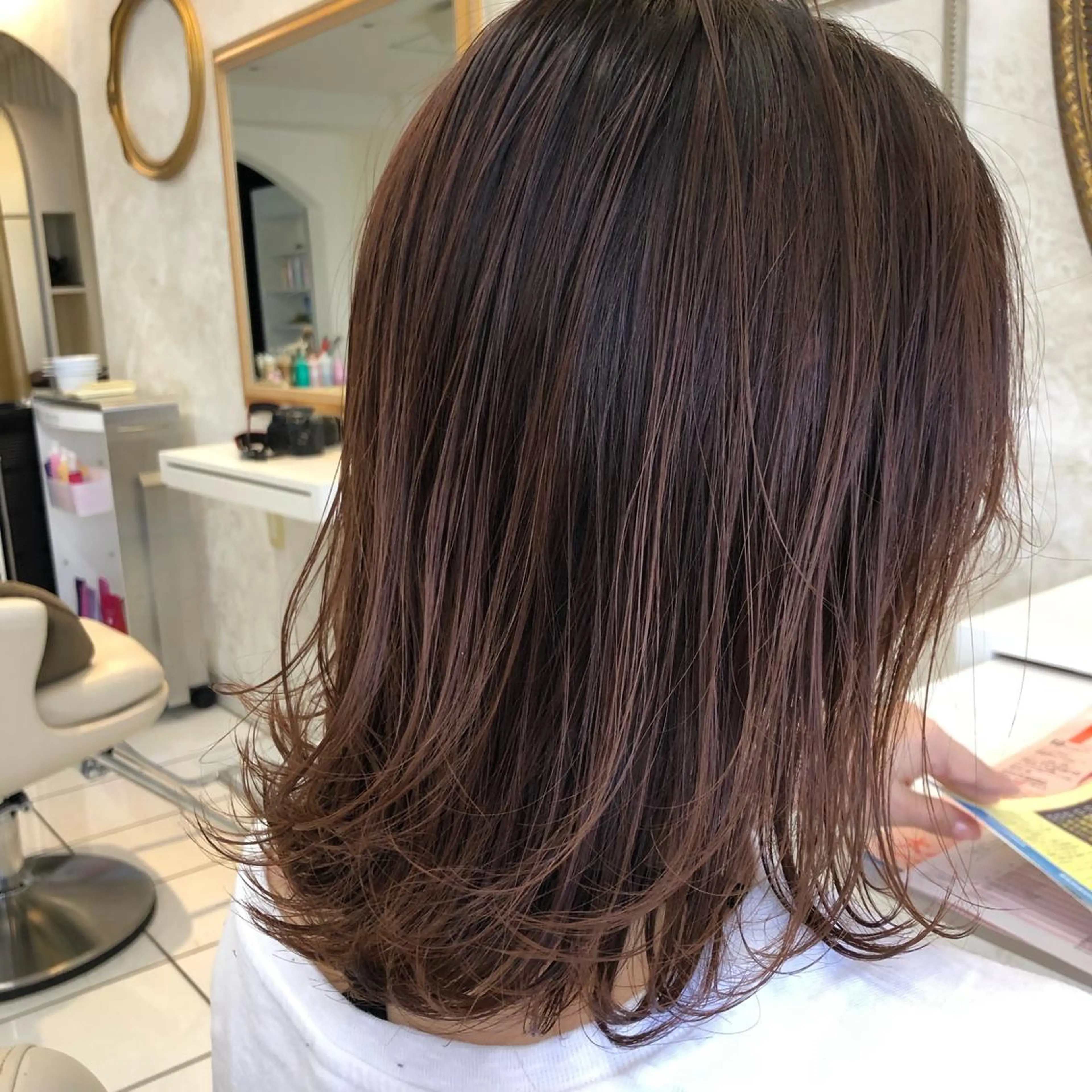 カラー ブリーチ ブラウンカラー オレンジ ヘアカラー [仙台髪質改善]小原 弘之のヘアスタイル