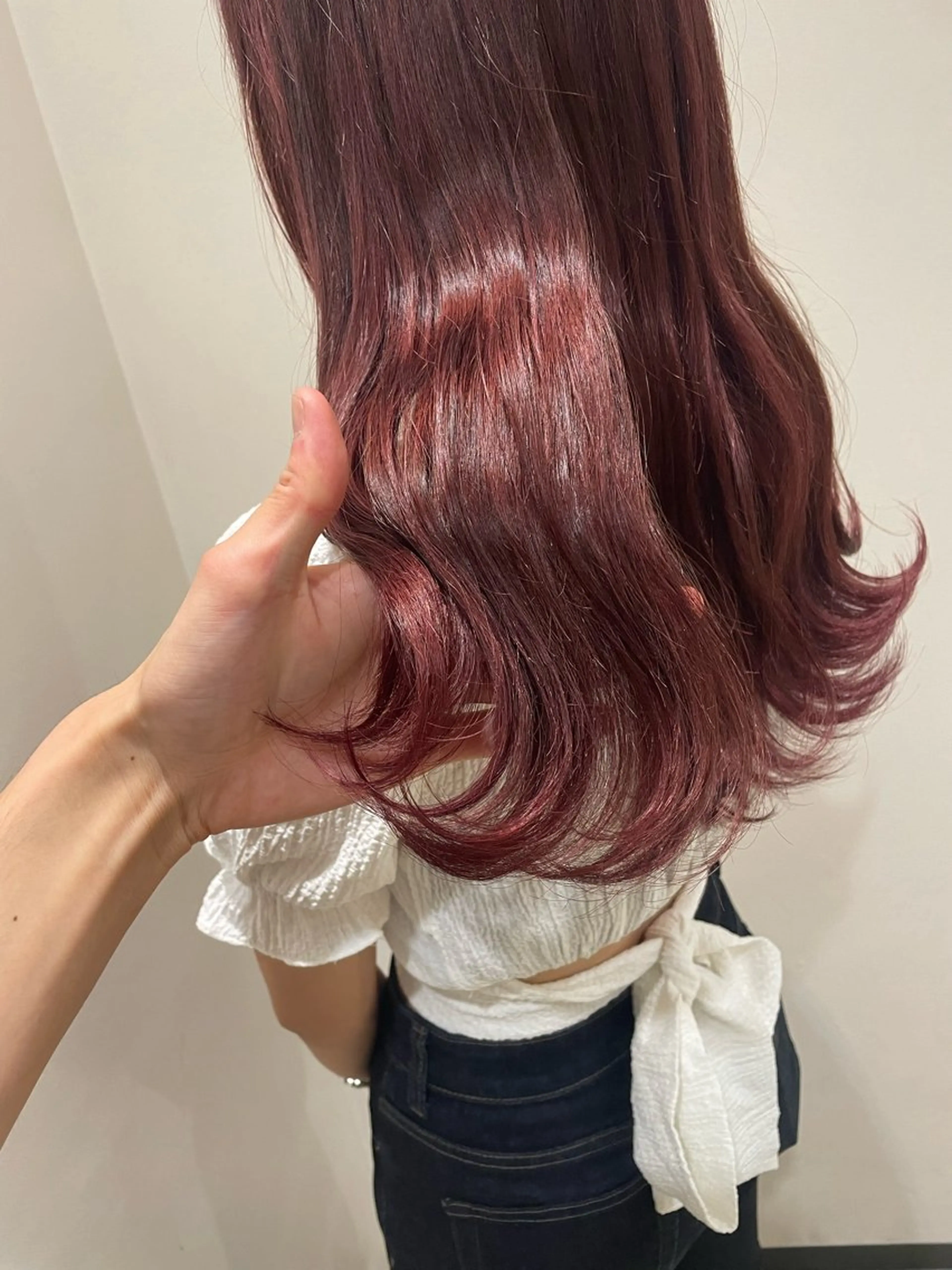 ミディアム カラー ヘアアレンジ ブラウンカラー ピンクカラー ピンクブラウン ヘアカラー トリートメント ヘアセット 🍁カトウ ケイゴ🍁のヘアスタイル