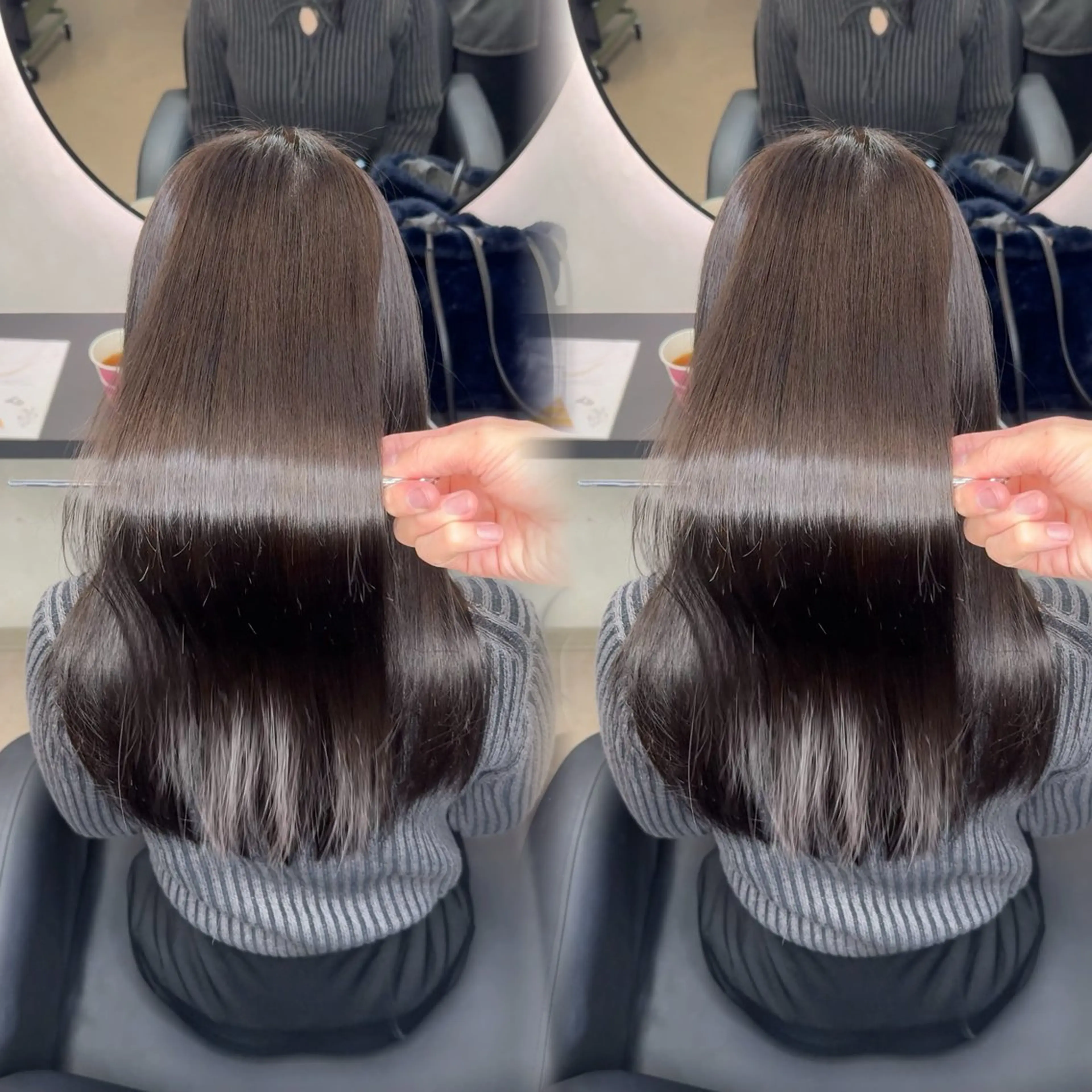 ロング カラー ヘアアレンジ カット ヘアカラー 縮毛矯正 トリートメント 新宿 /髪質改善/ 縮毛矯正/ヒュウガのヘアスタイル