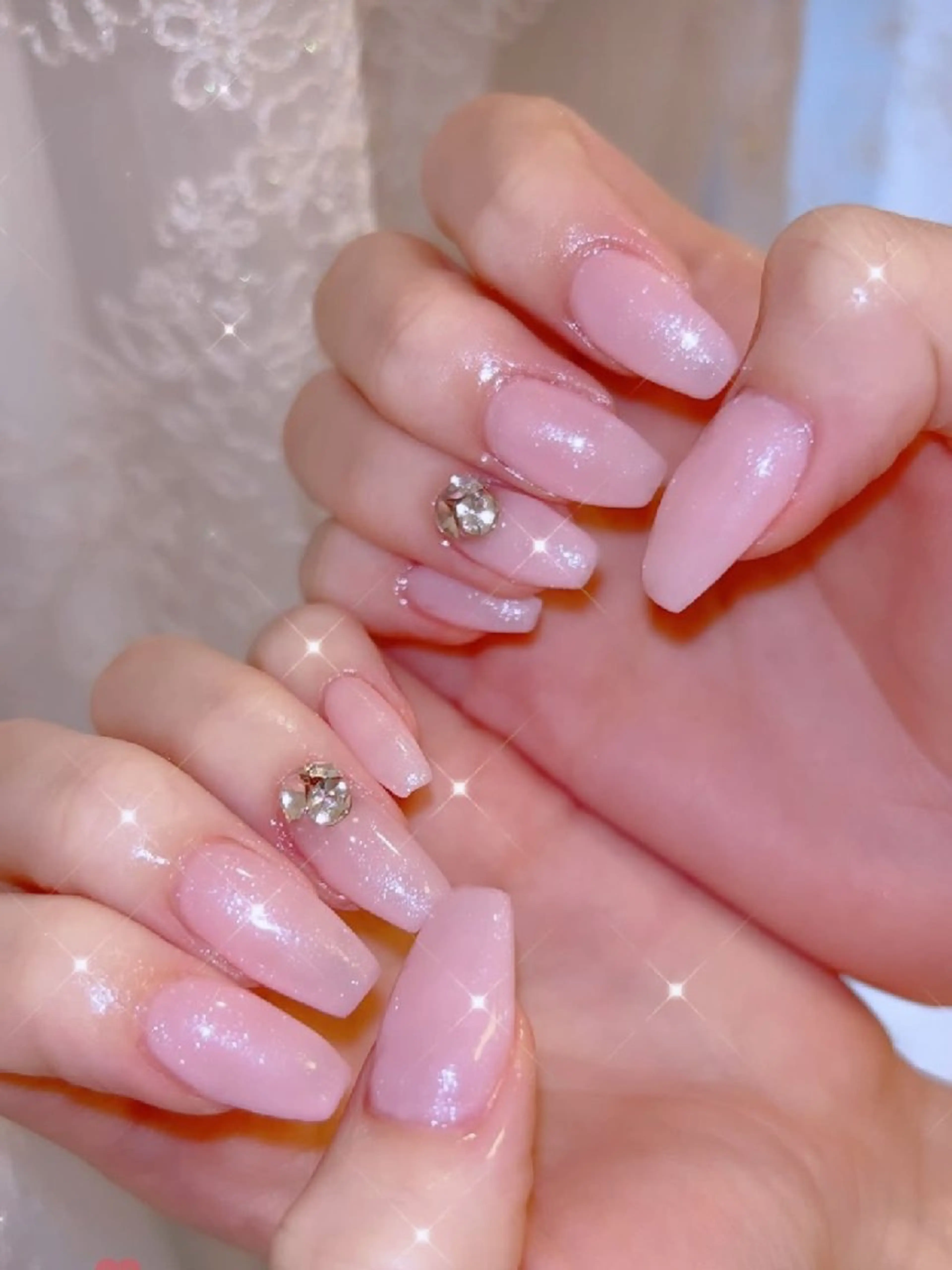 ネイル 長さ出し ジェルネイル 韓国ネイル マグネットネイル ニュアンスネイル ハンドネイル I LOVE ME NAIL.｡.:*♡のネイルデザイン