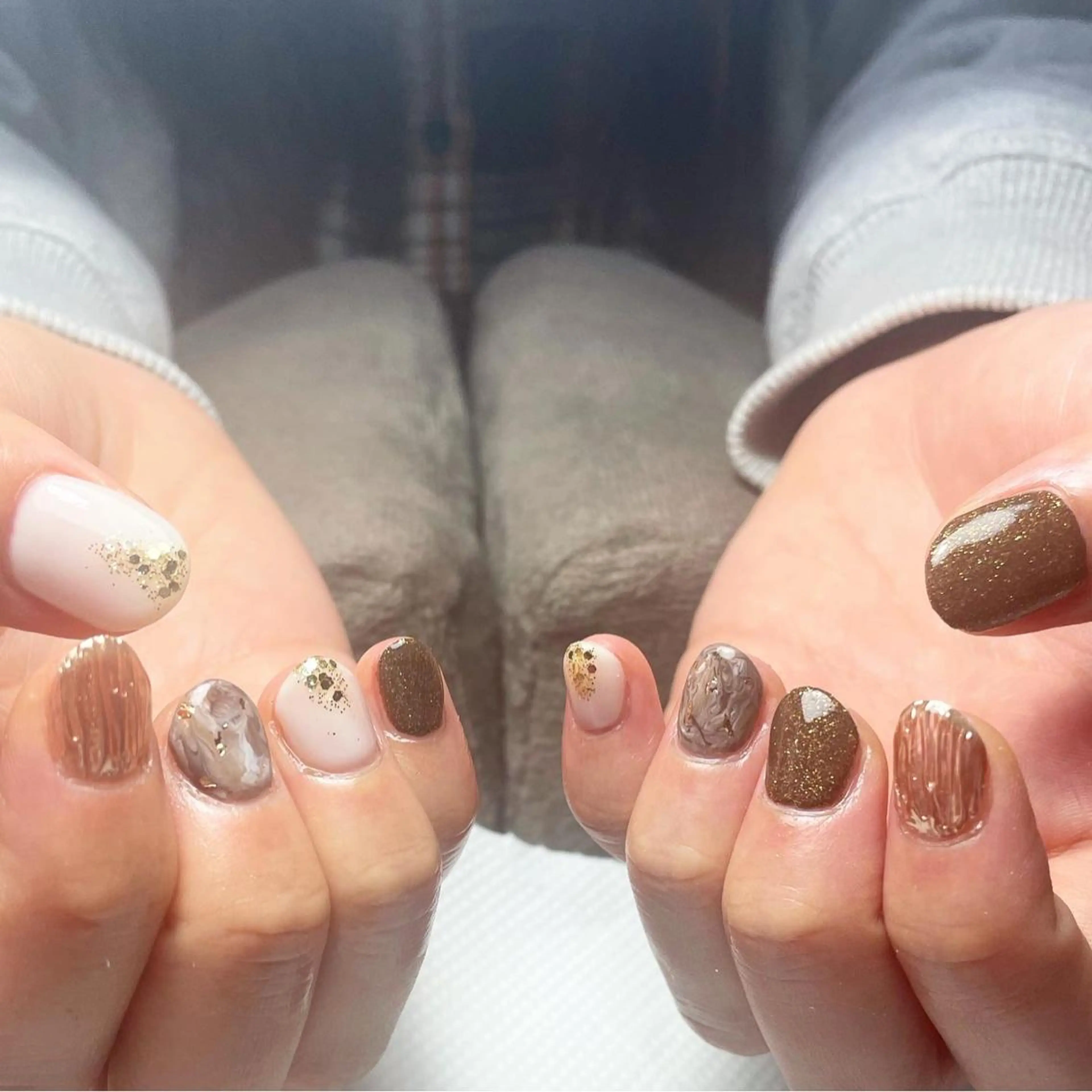 ネイル ニュアンスネイル 加瀬 アンジェリーのネイルデザイン