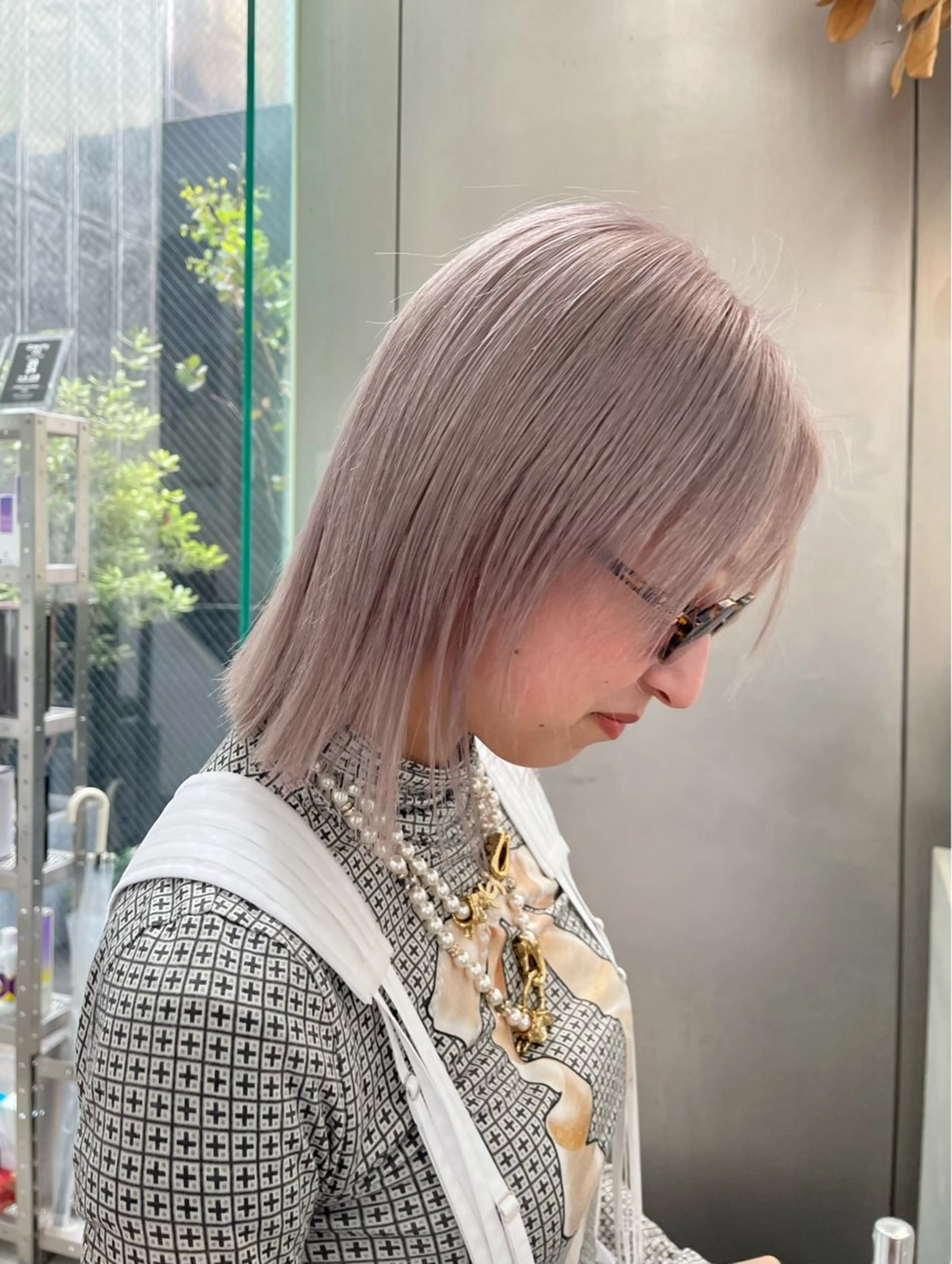 ミディアム カラー ヘアカラー オノ テンタのヘアスタイル