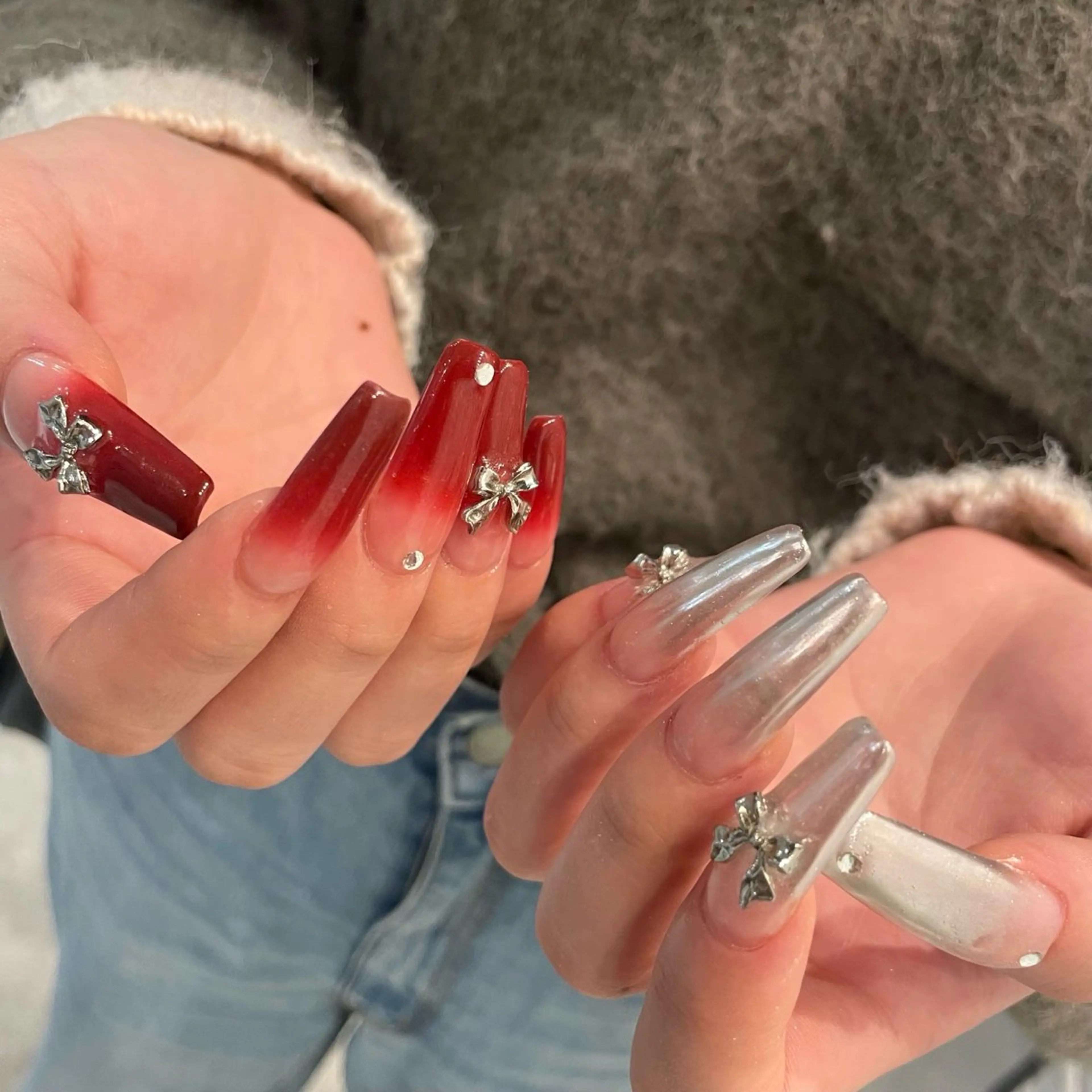 ロング m kaori𓃟のネイルデザイン