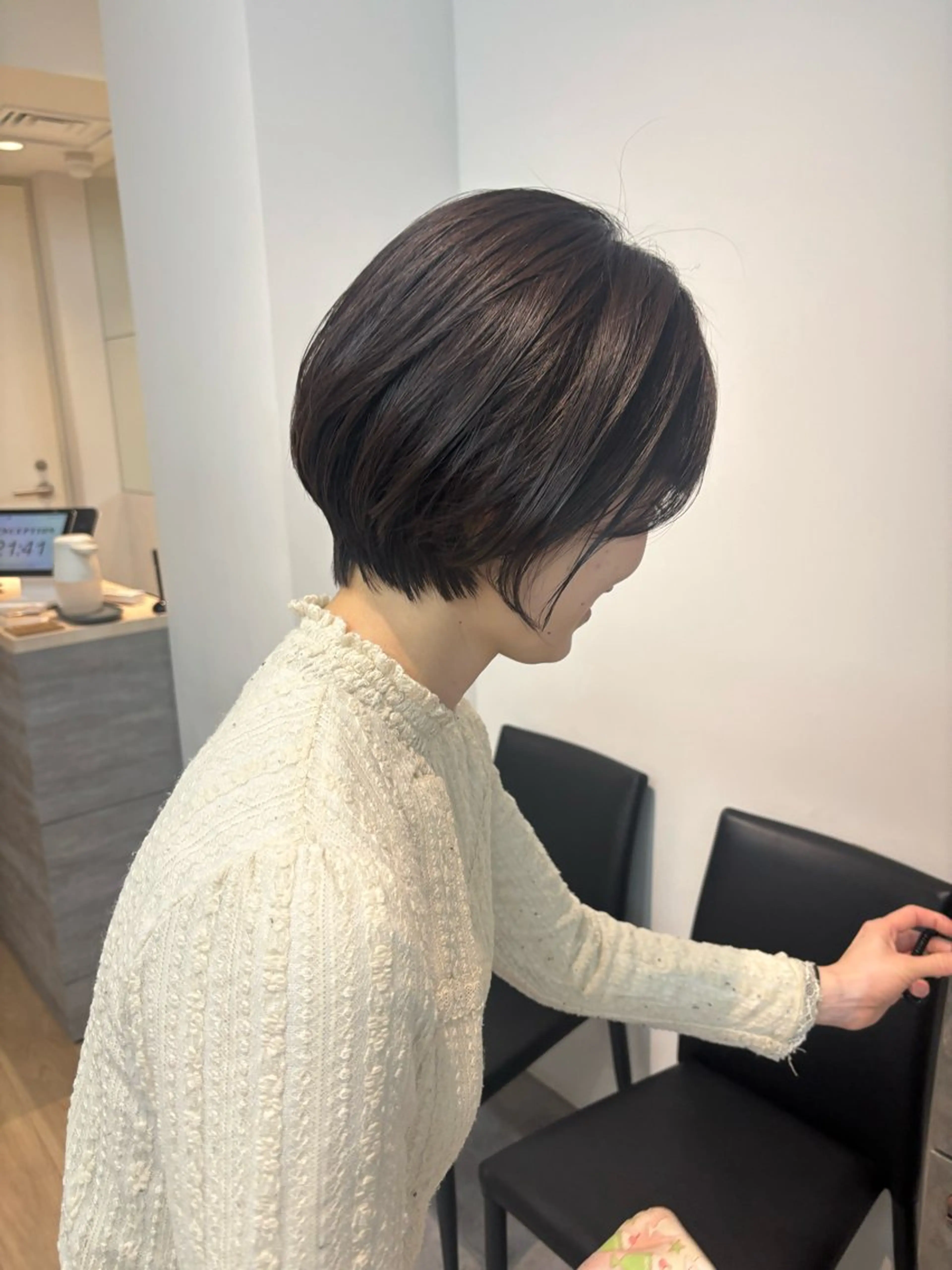 ショート カラー ヘアアレンジ マエダ アズミ🌱のヘアスタイル