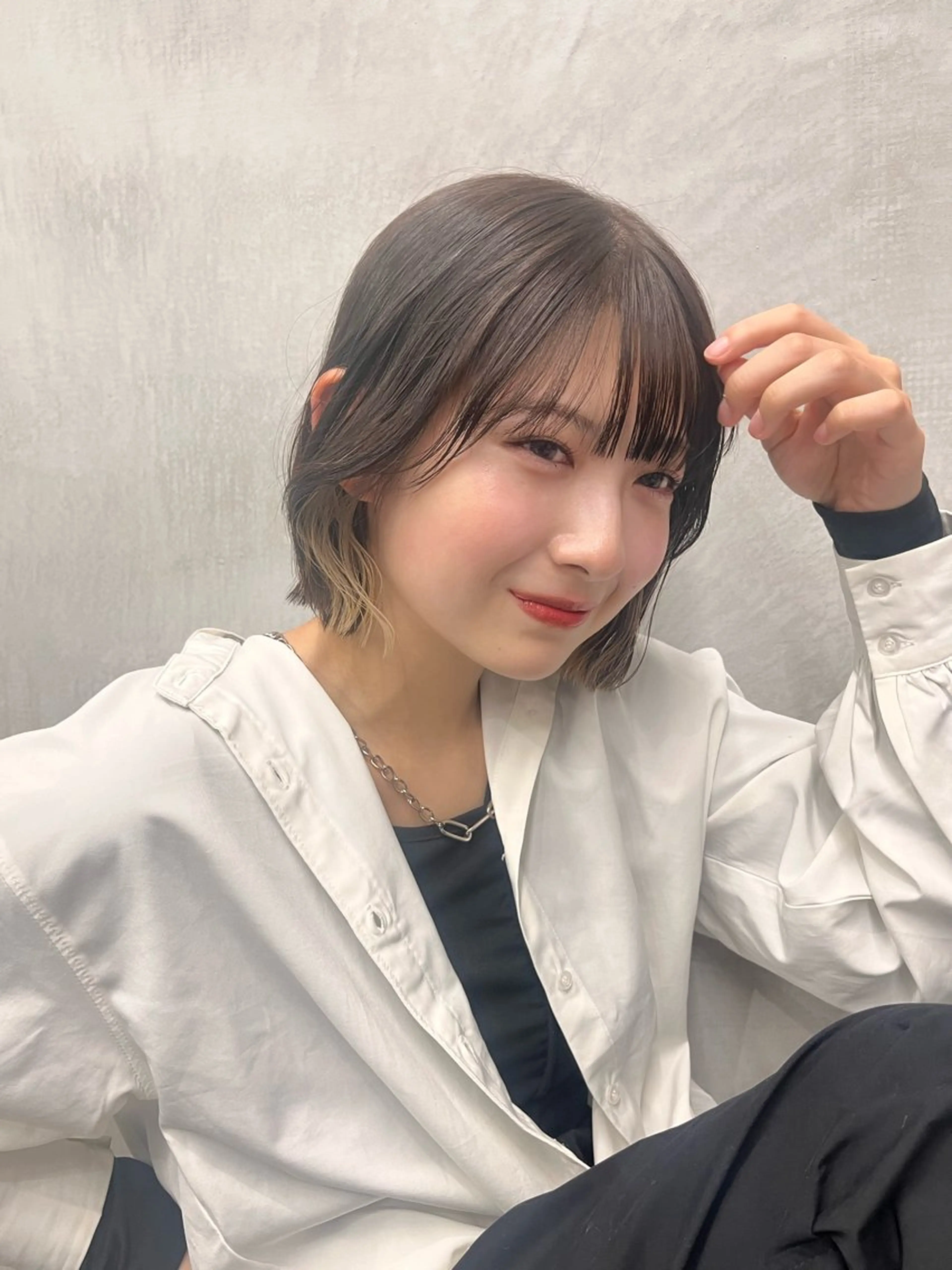ミディアム カラー 💠西山果琳💠 マツパモデル募集のヘアスタイル