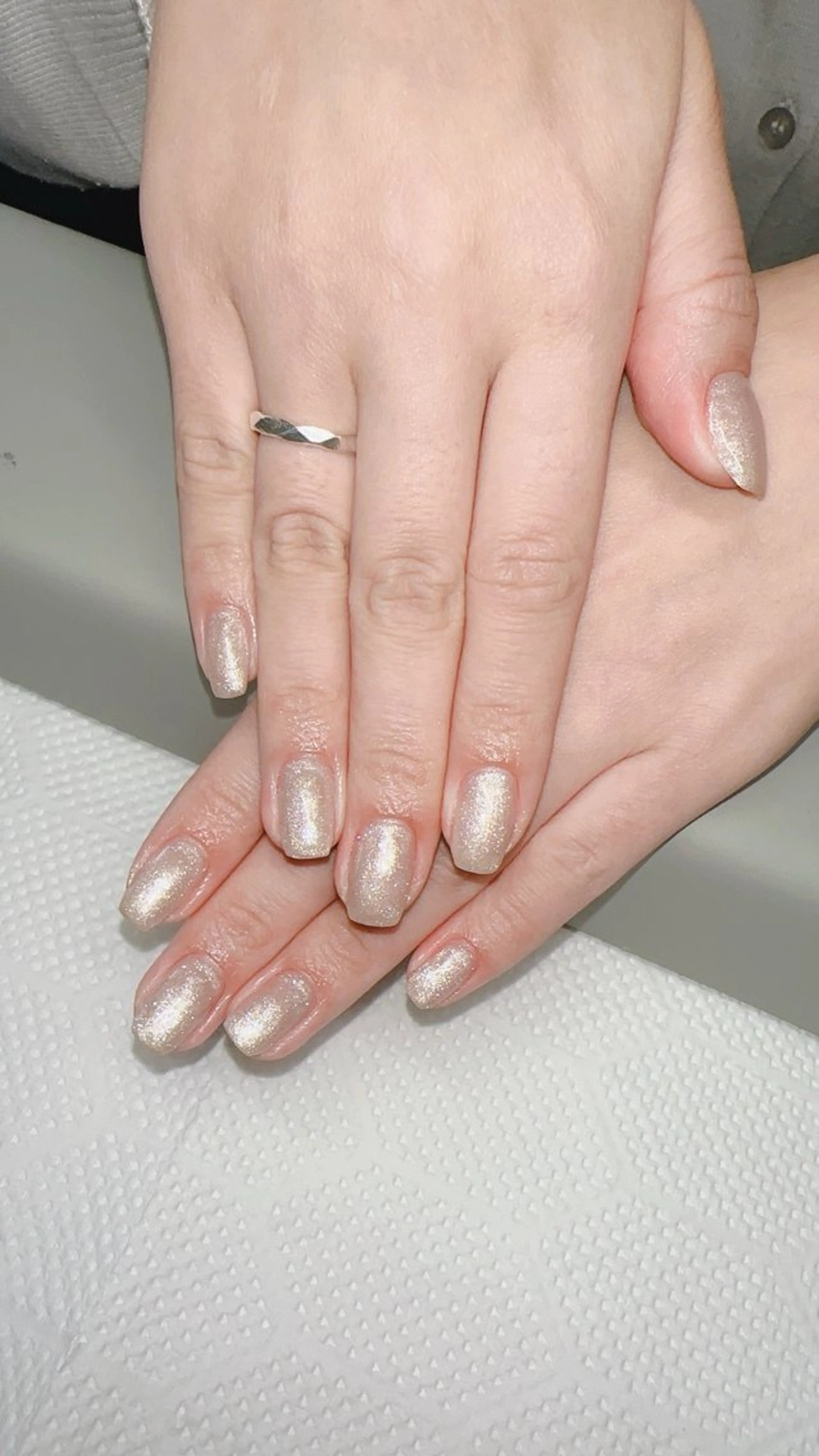 ネイル ラメ(グリッター) ワンカラーネイル I satomiのネイルデザイン