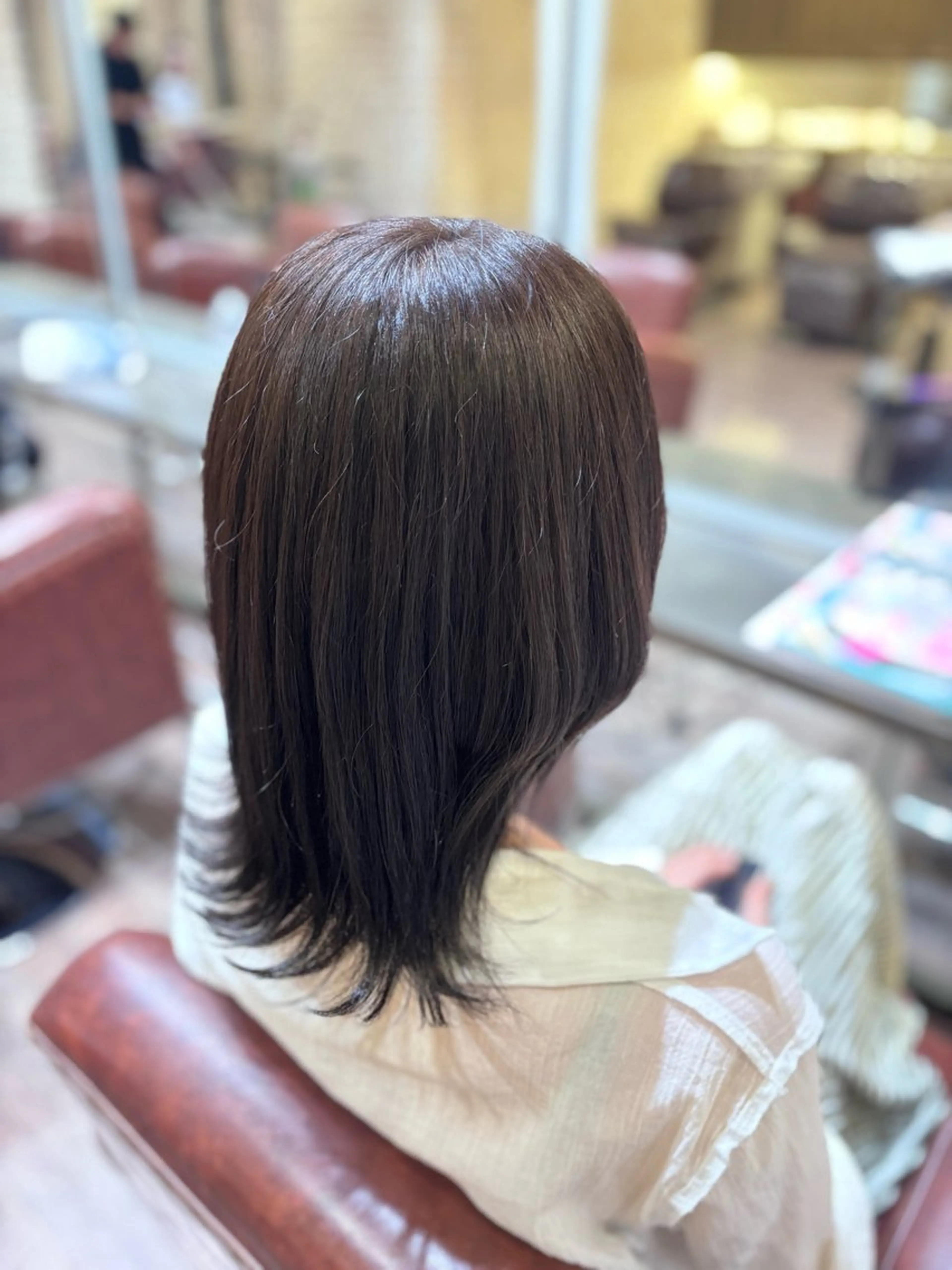 ミディアム ヘアカラー 中野まな /elto四条烏丸店のヘアスタイル