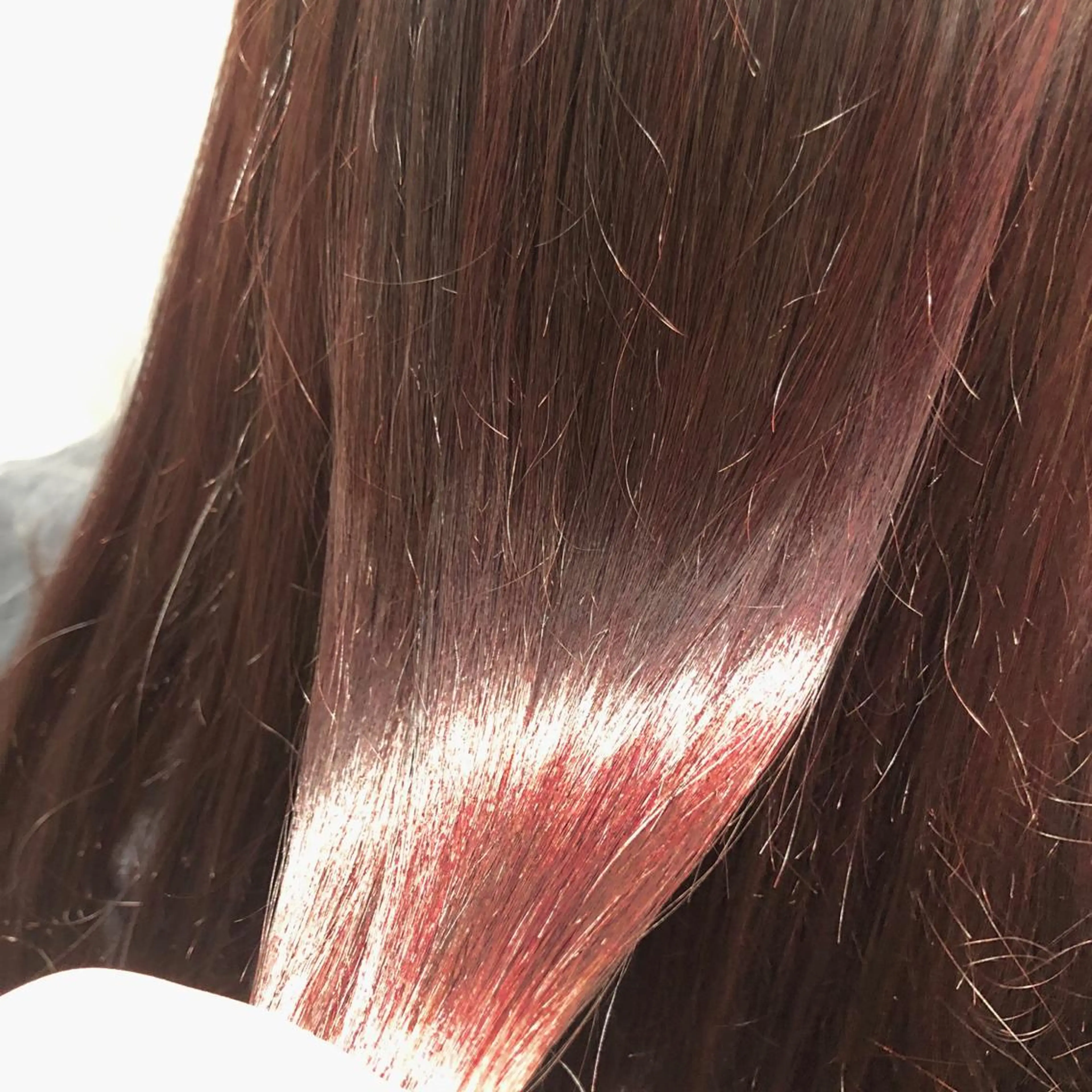 セミロング カラー ハイライトカラー ピンクカラー ハイライト 艶髪モテヘア ♡tomimaのヘアスタイル