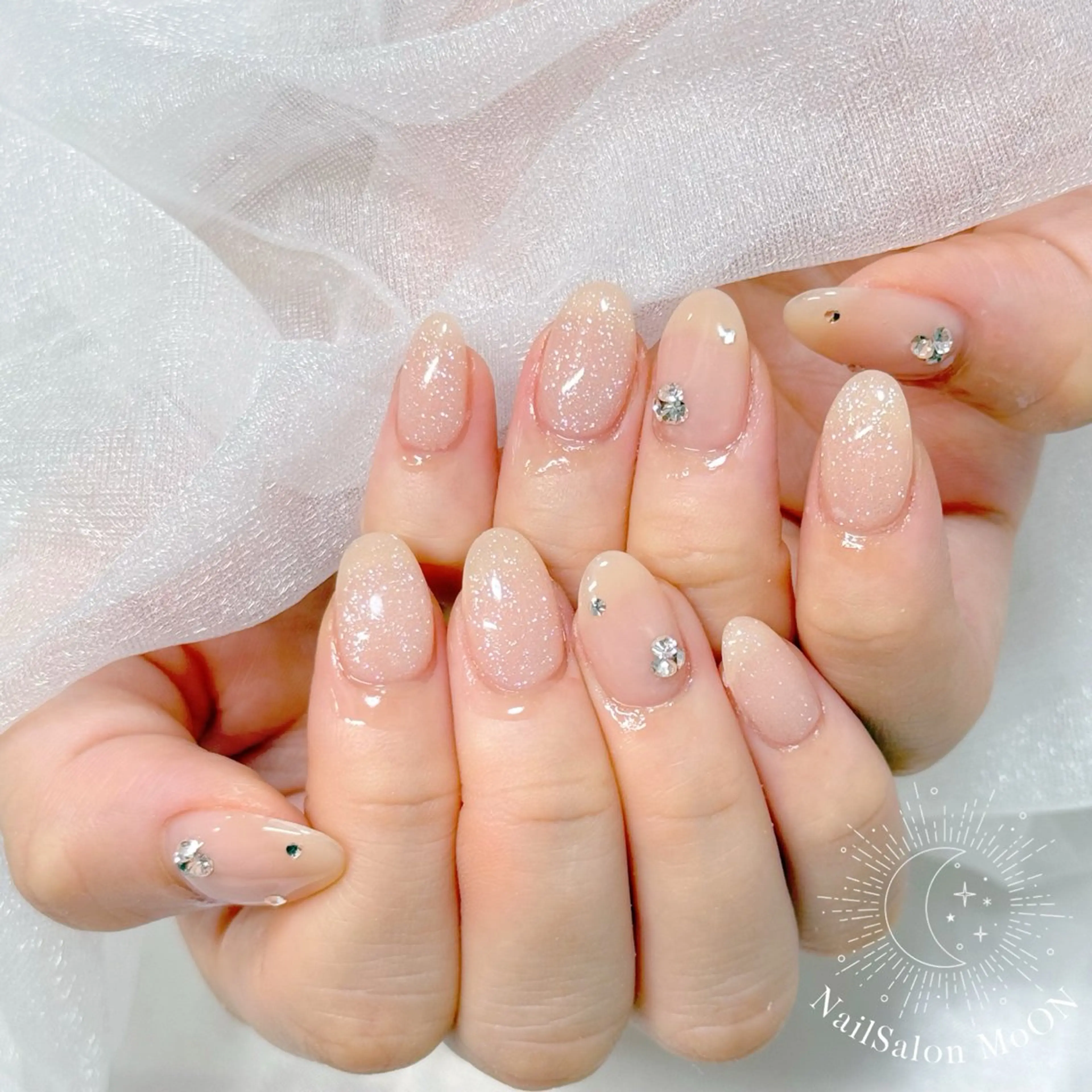 ネイル ラメ(グリッター) ハンドネイル ハンドケア MeGu ...❤︎のネイルデザイン