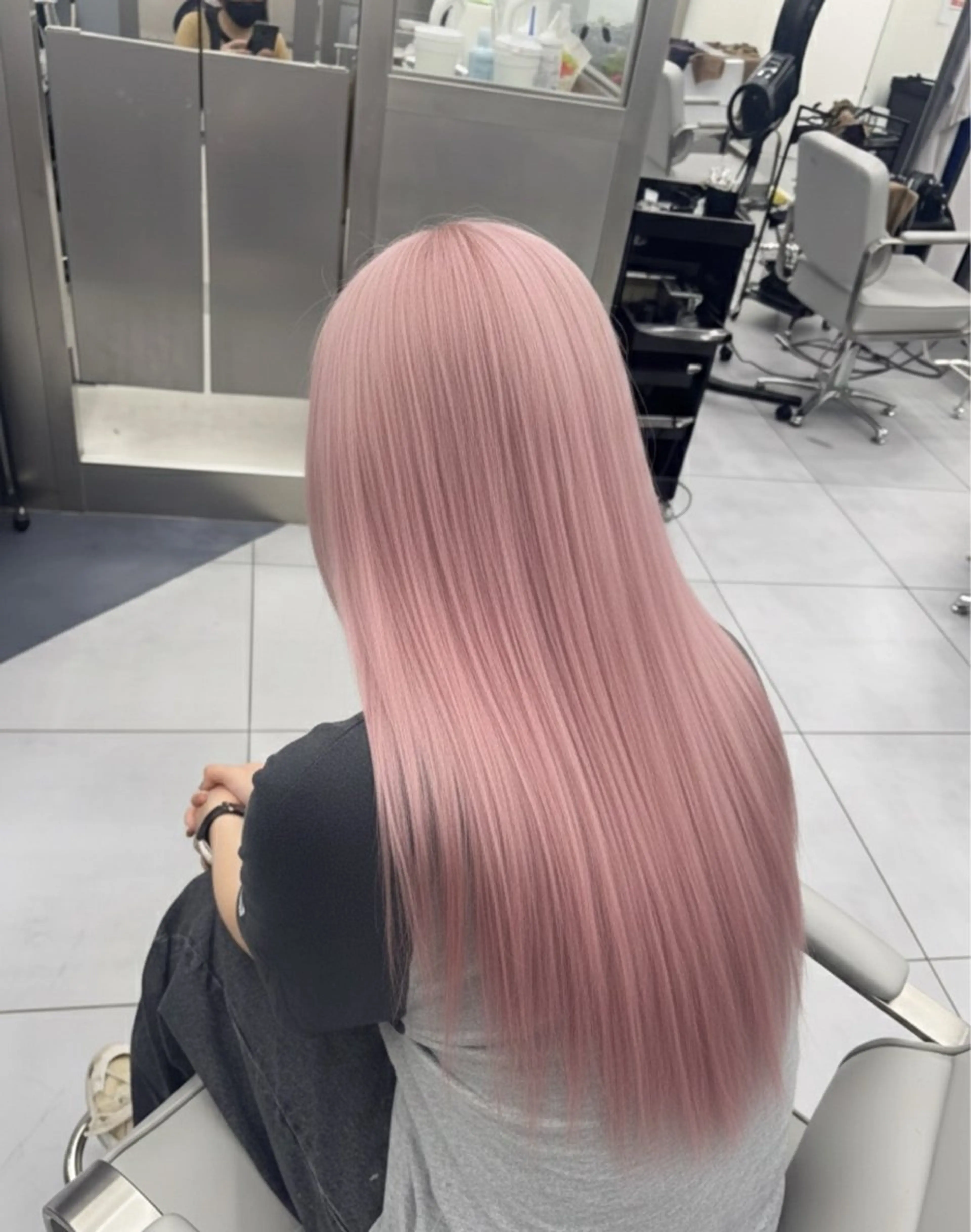 ロング カラー ヘアアレンジ ヘアカラー 🐹ブリーチ/ボブ /韓国ヘア/蓮🐹のヘアスタイル