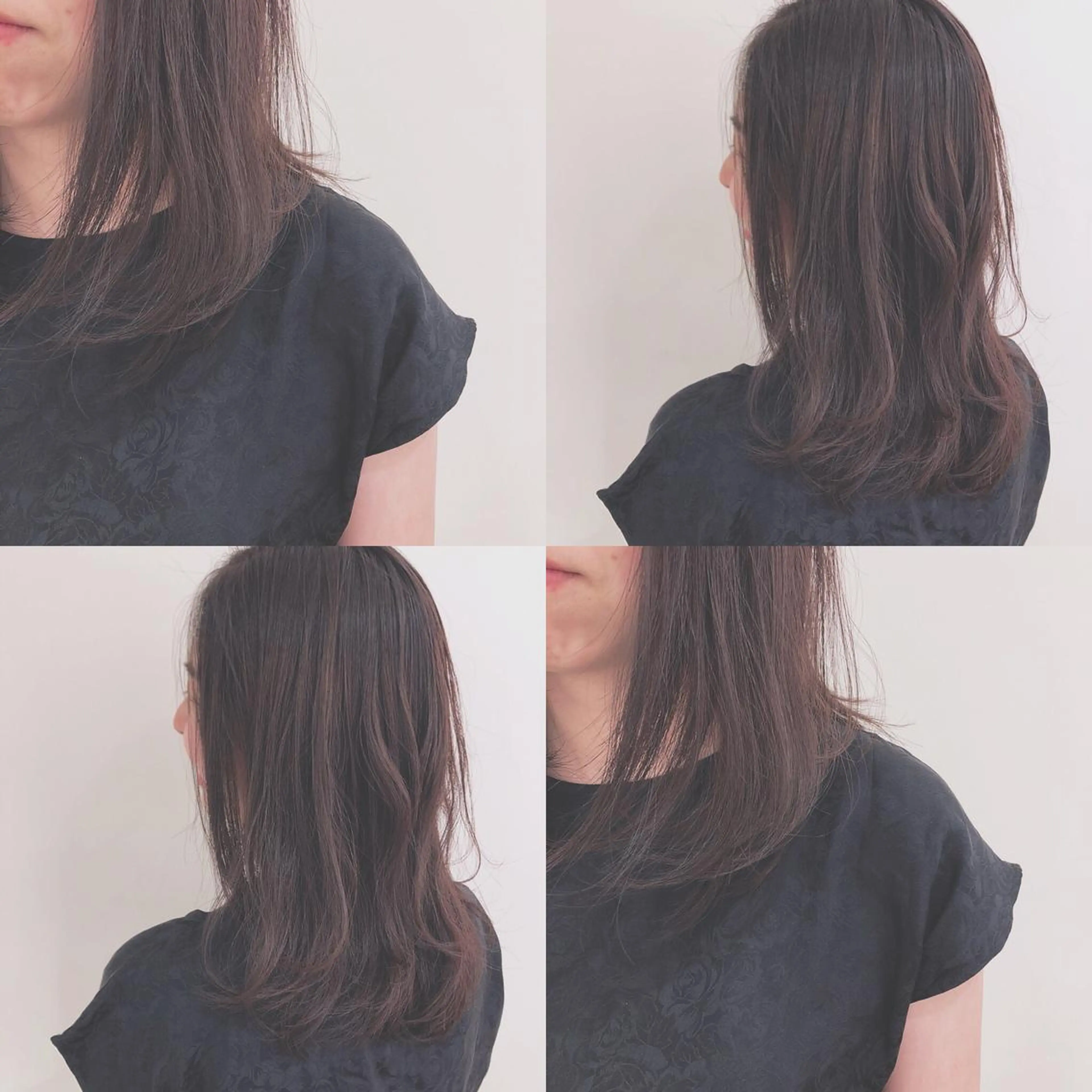ミディアム カラー 野村 さなみ✨ぱっつんボブのヘアスタイル