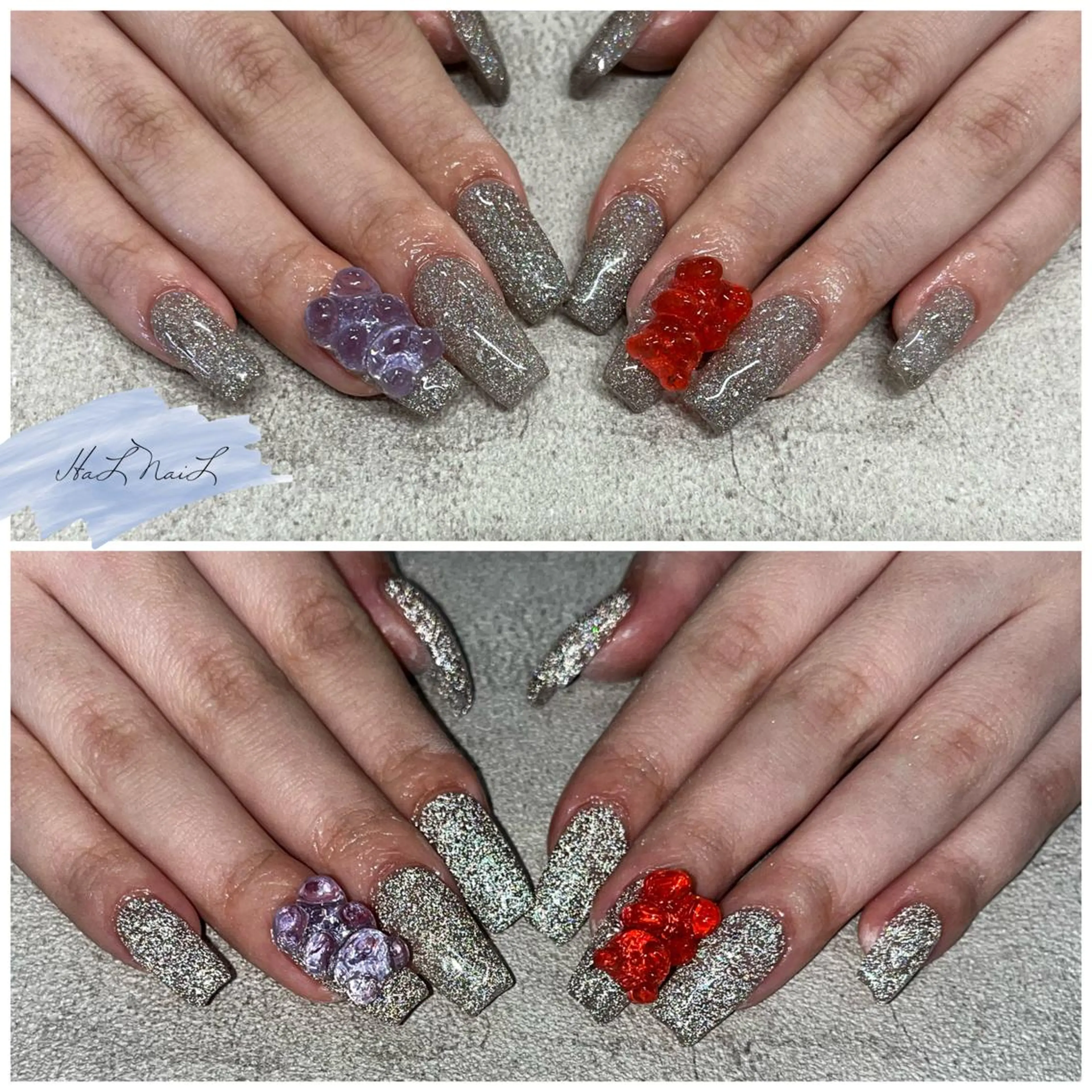 ネイル フラッシュネイル ハンドネイル HaL NaiLのネイルデザイン