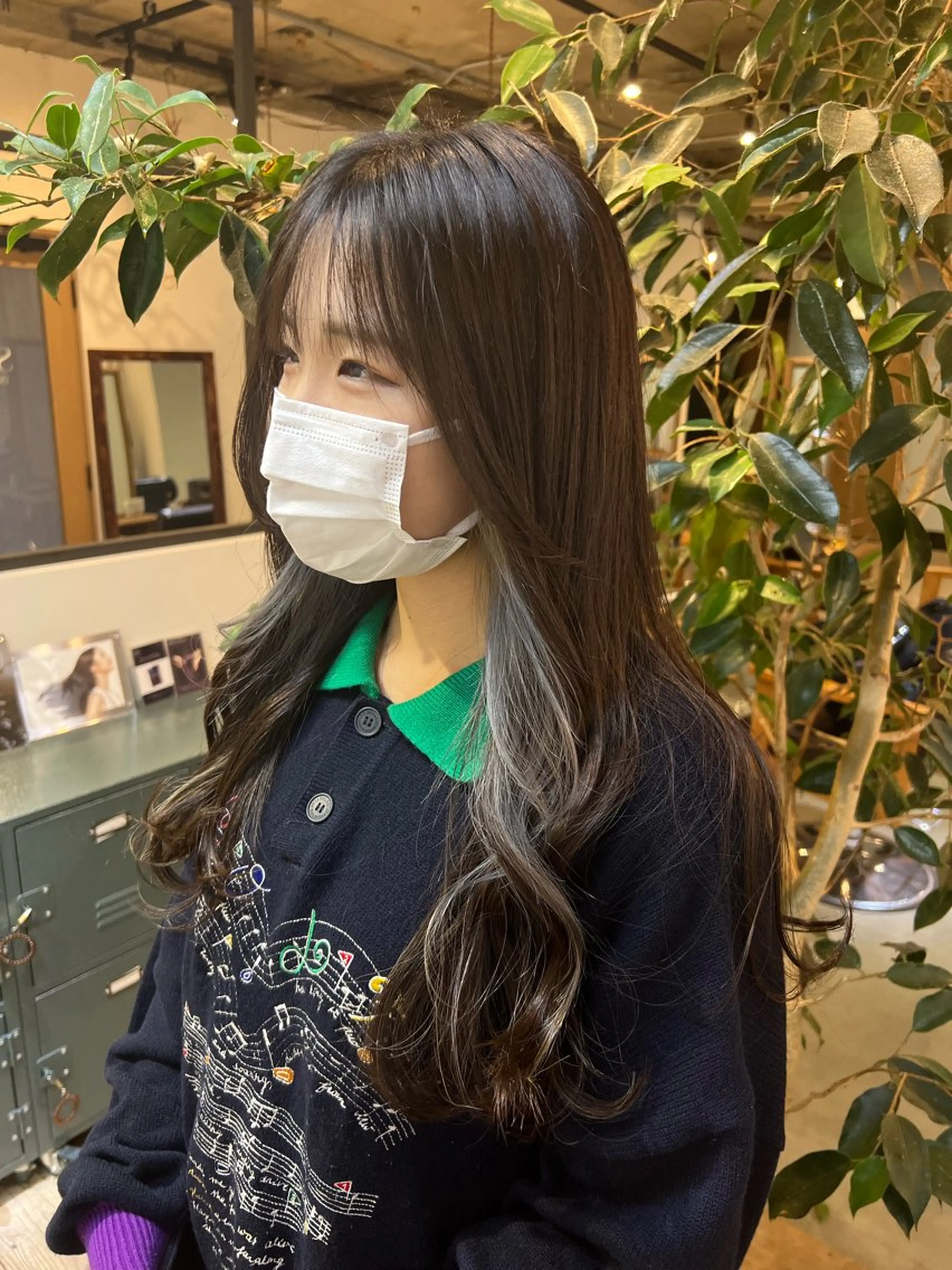 ロング カット ヘアカラー トリートメント 髪質改善/艶髪カラー 関野文也のヘアスタイル
