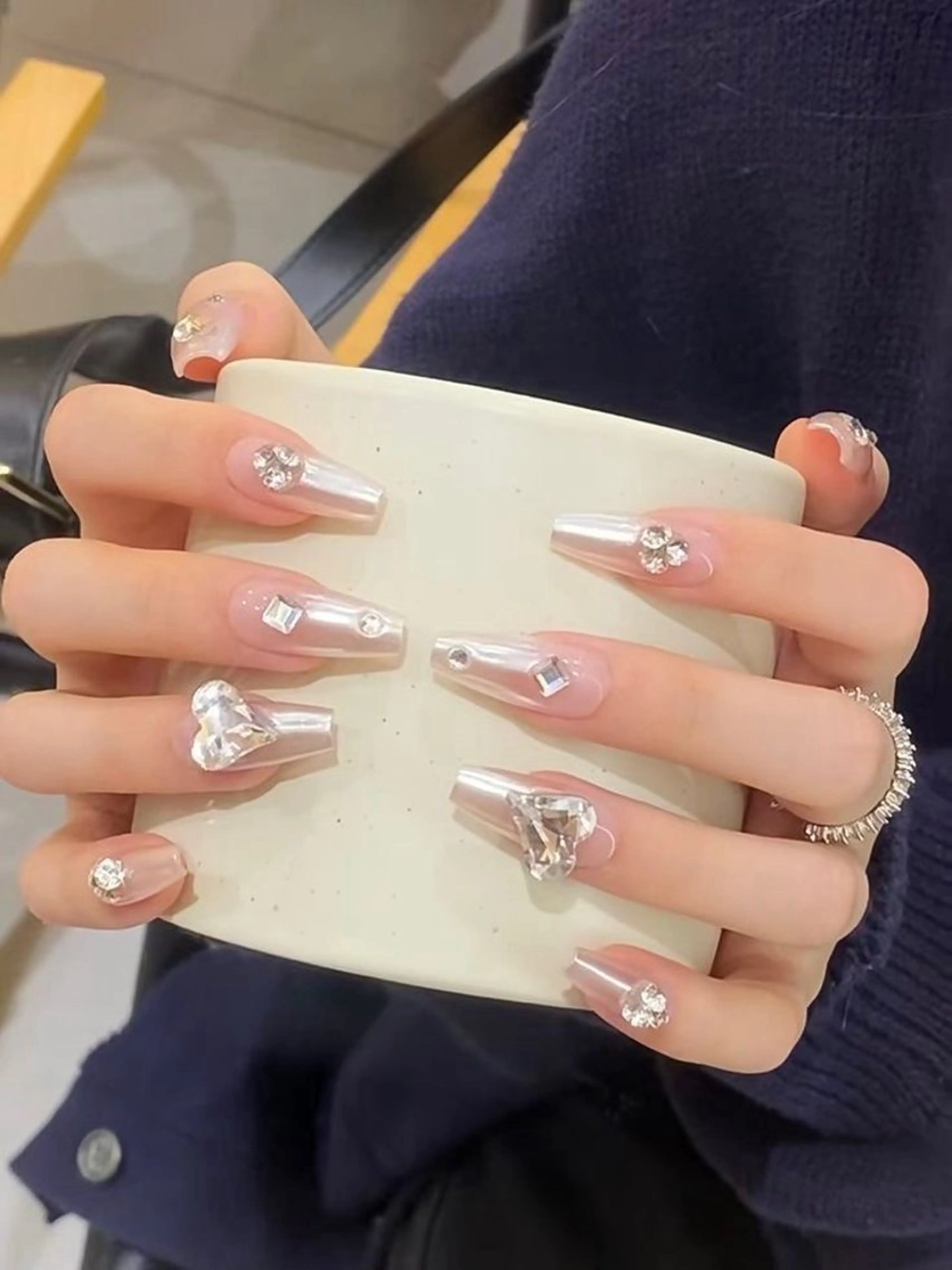 ネイル フットネイル フレンチネイル グラデーション キラキラネイル マグネットネイル ハンドネイル Lina nail Lina nailのネイルデザイン