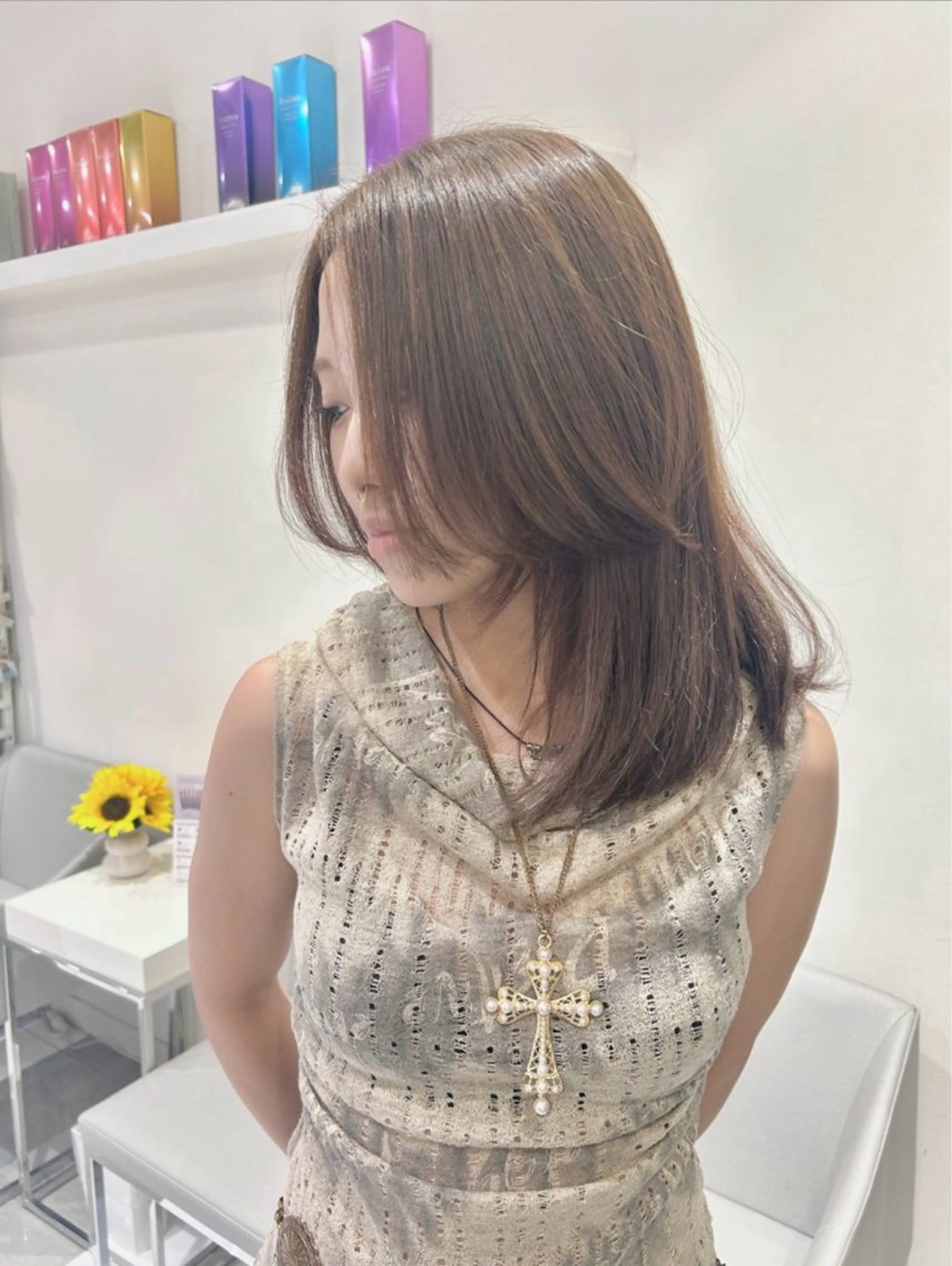 セミロング 髪質改善モデル募集中 💛Madoka🧡のヘアスタイル
