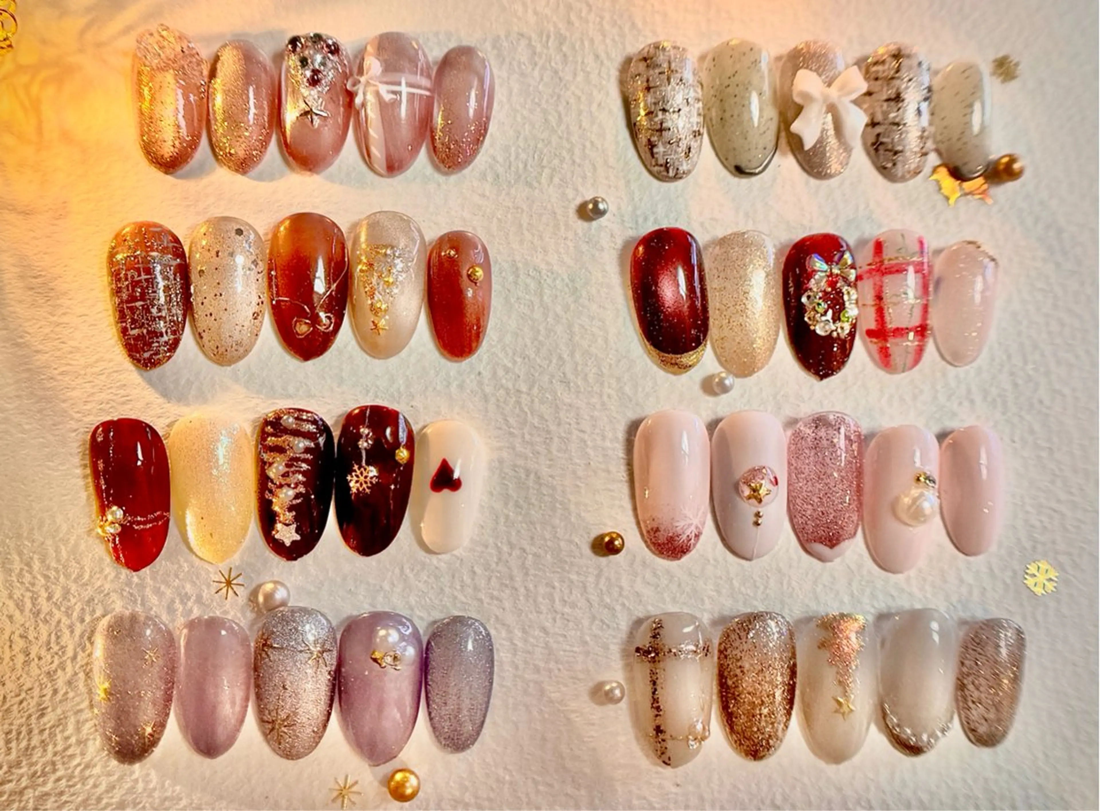 ネイル 冬ネイル クリスマス ハンドネイル Miri nail salonのネイルデザイン