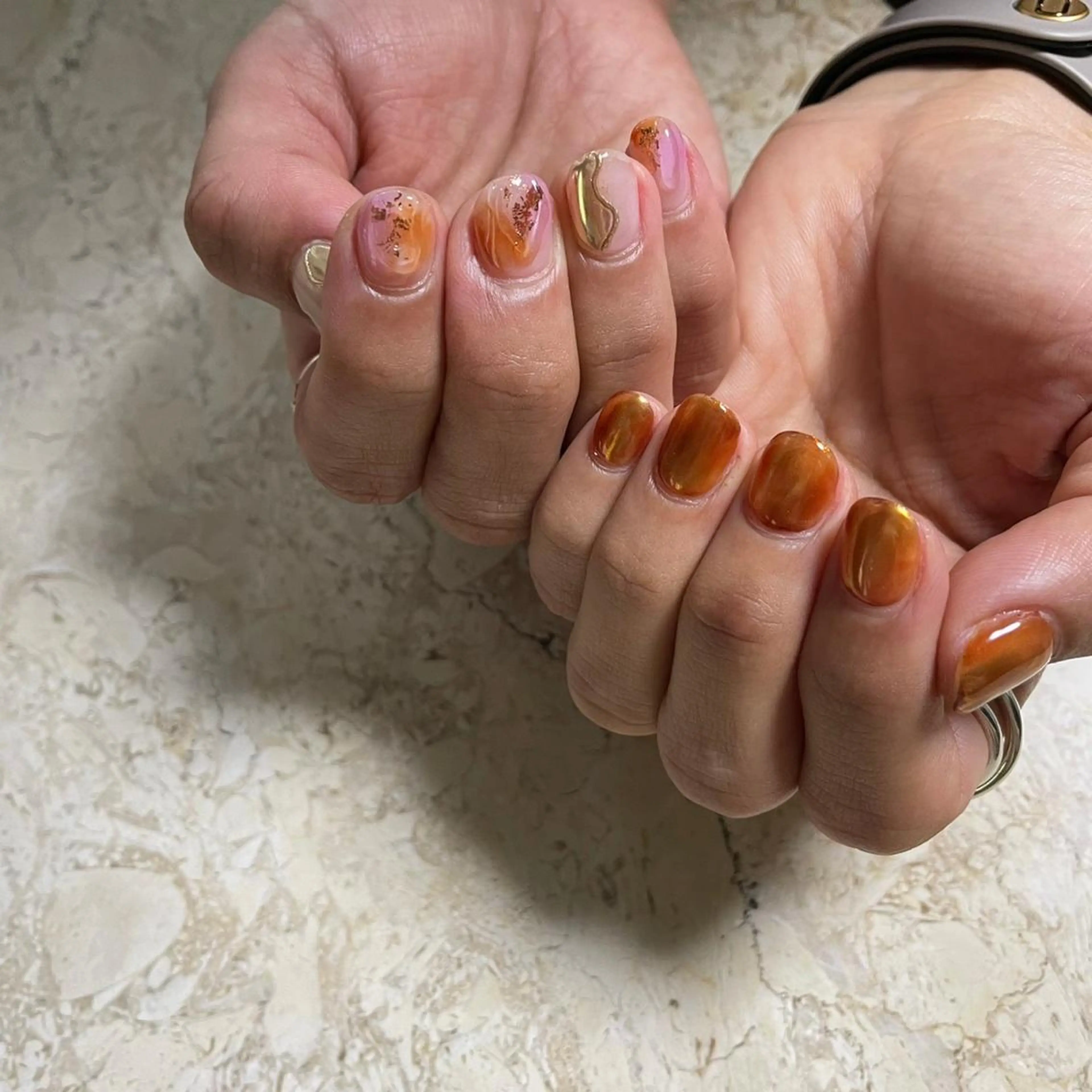 ネイル アートネイル ジェルネイル 韓国ネイル ミラーネイル 持ち込み ハンドネイル フットネイル nail salon mieux(ミュー)のネイルデザイン