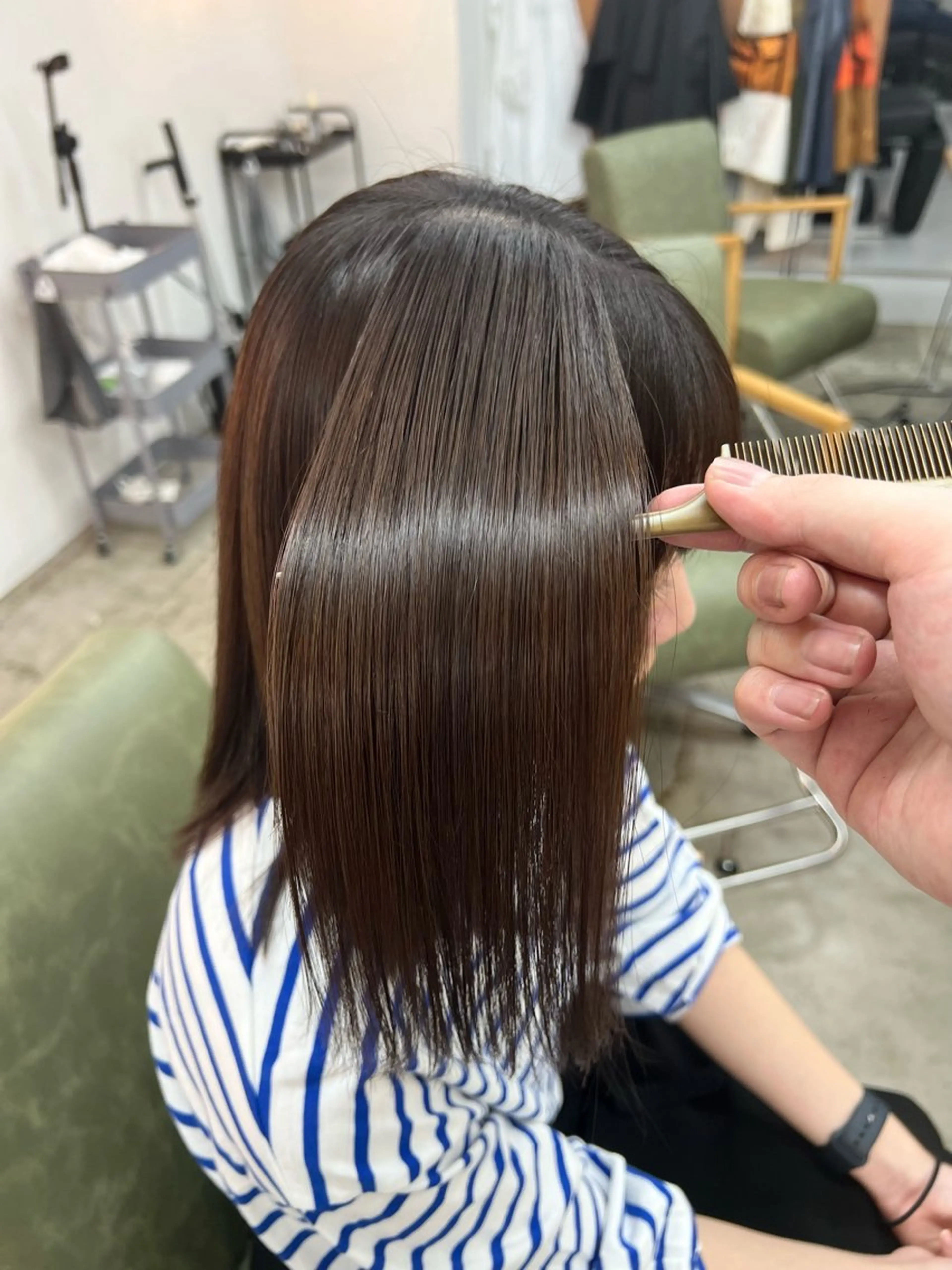 プレミアム髪質改善カラー＋資生堂SUBLIMIC trの写真