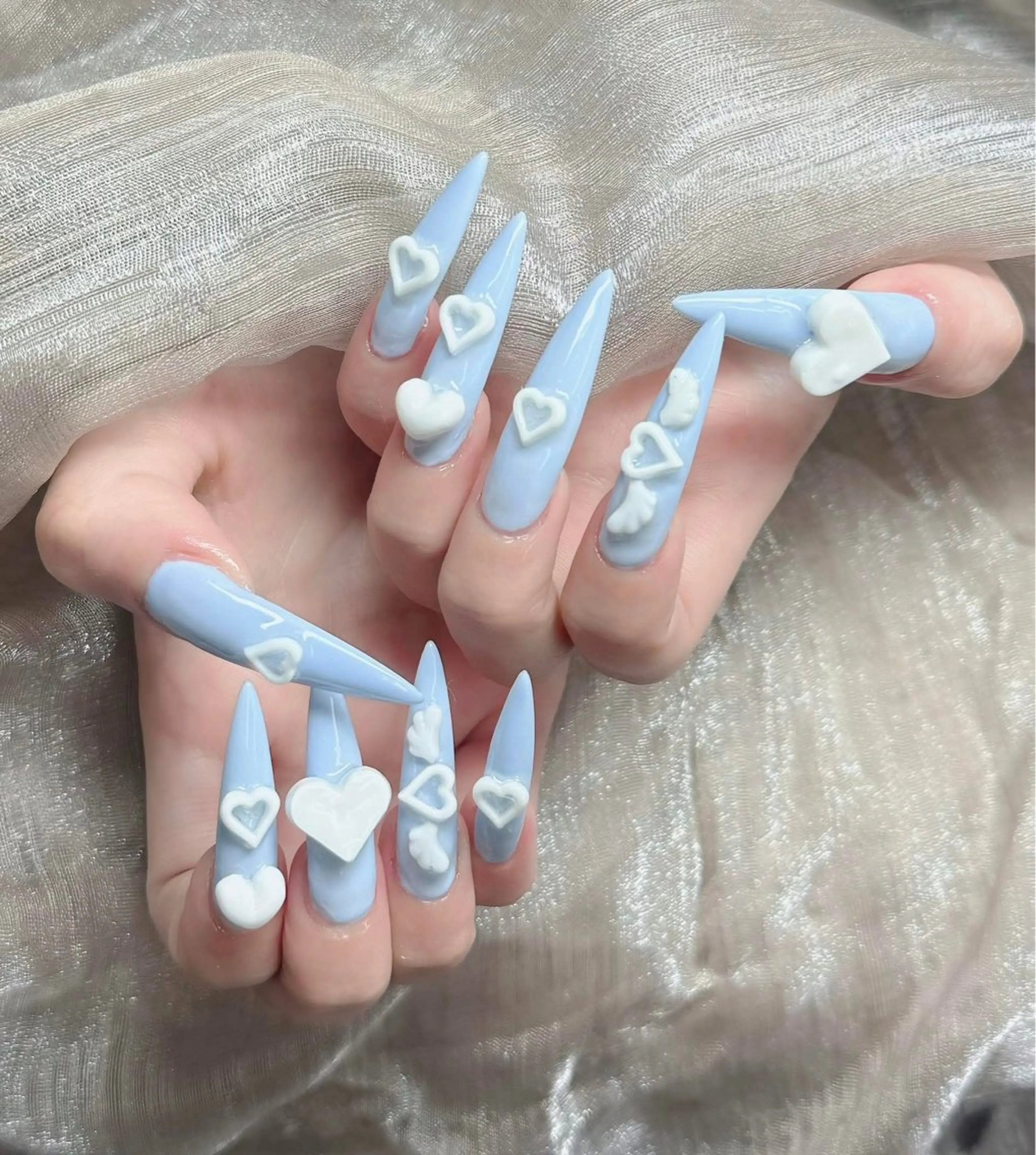 ネイル 韓国ネイル 持ち込み ニュアンスネイル ネイルチップ ハンドネイル Rose Ana.Chuoのネイルデザイン