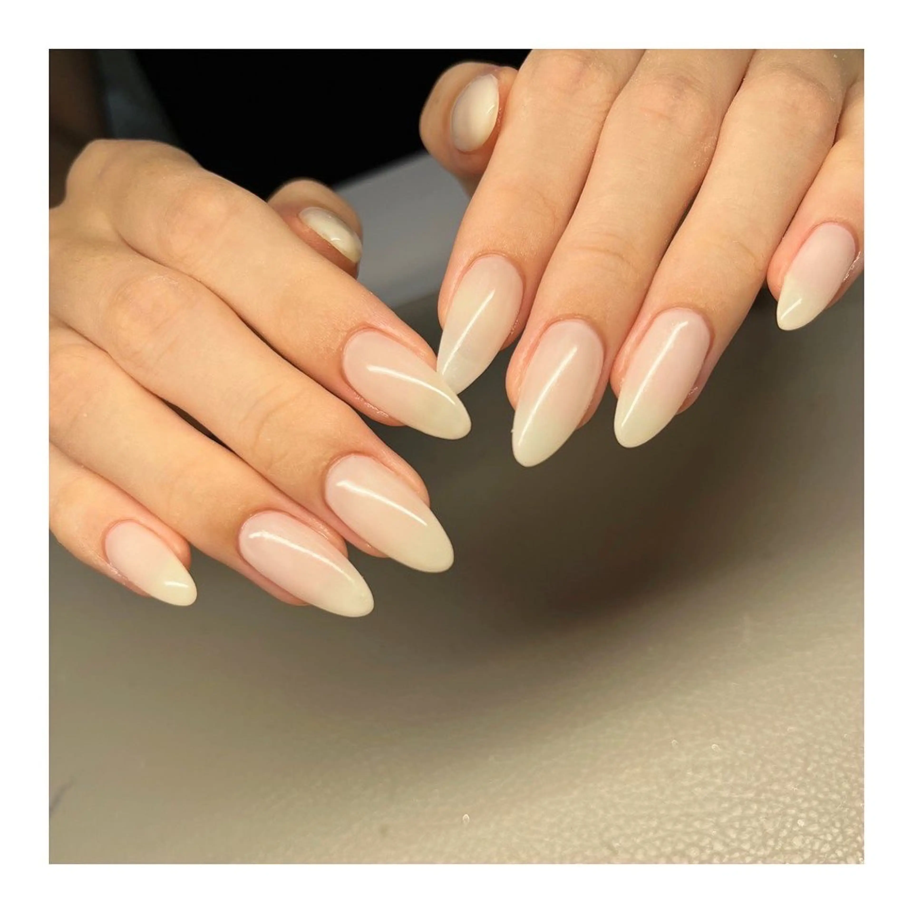 ネイル ワンカラーネイル ホワイト ハンドネイル 587nail *のネイルデザイン