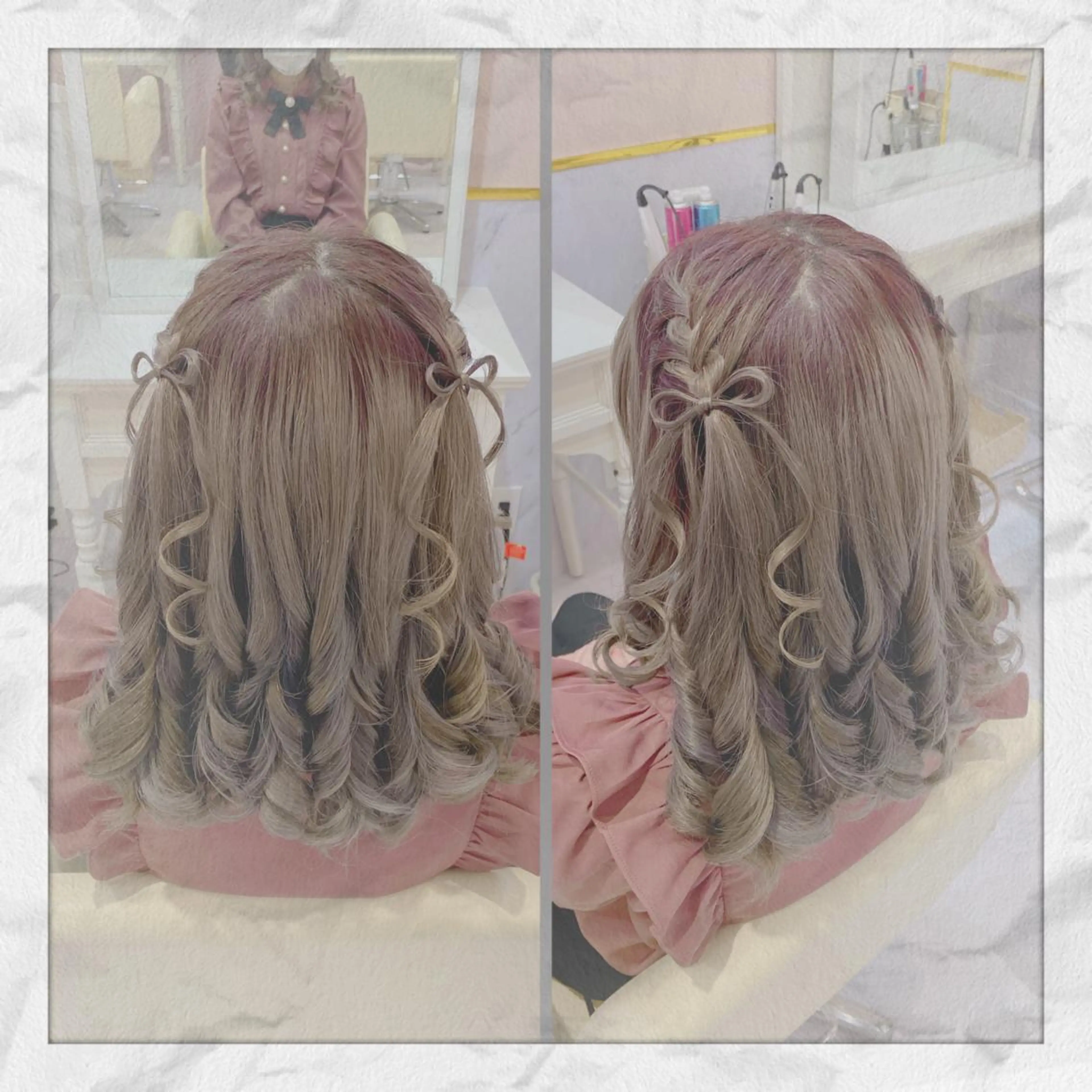 セミロング ヘアアレンジ ヘアセット ヘアセット/着付け 𓇼 松本 夏美𓇼のヘアスタイル