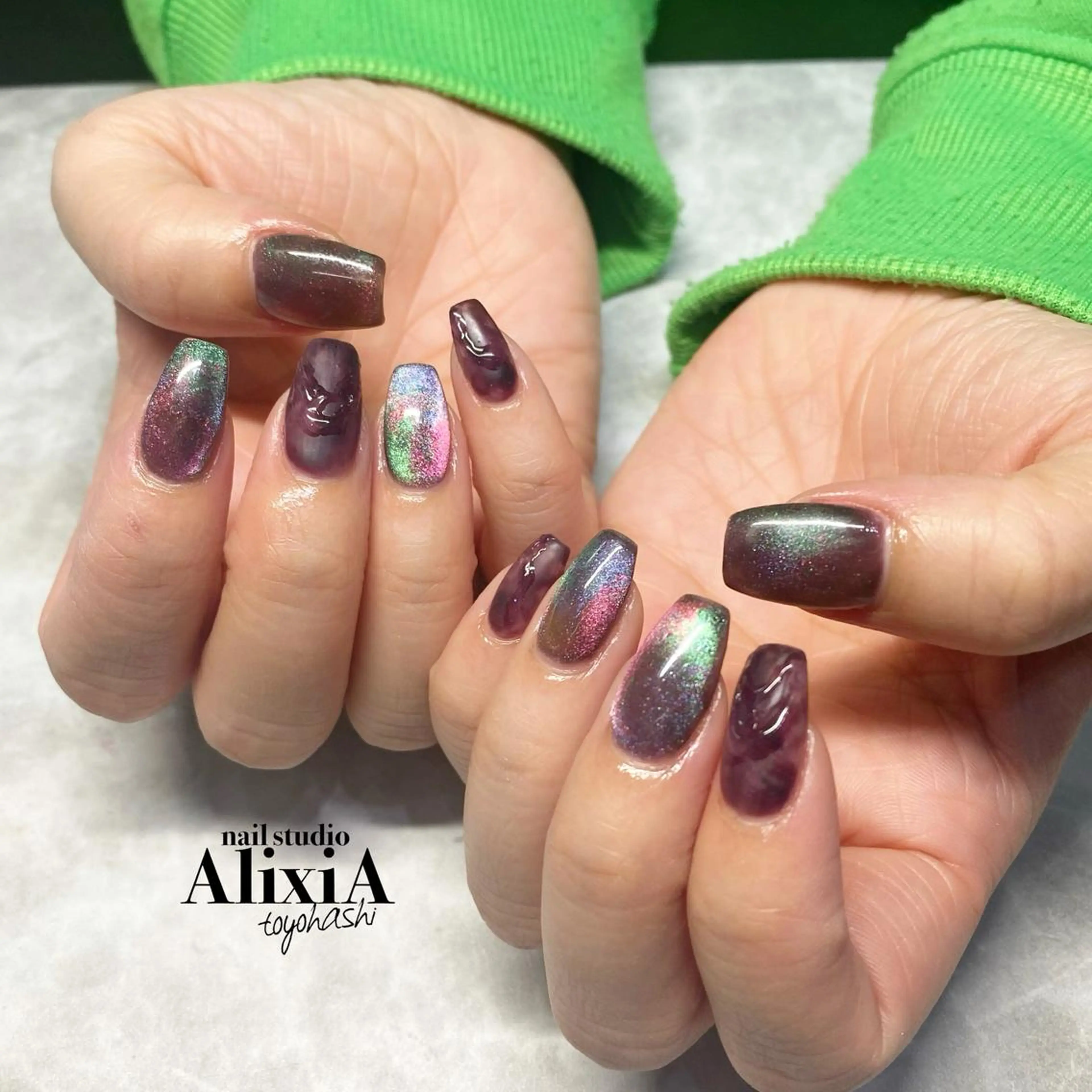 ネイル ハンドネイル AlixiA   nail studio所属・AlixiA ゆみのネイルデザイン