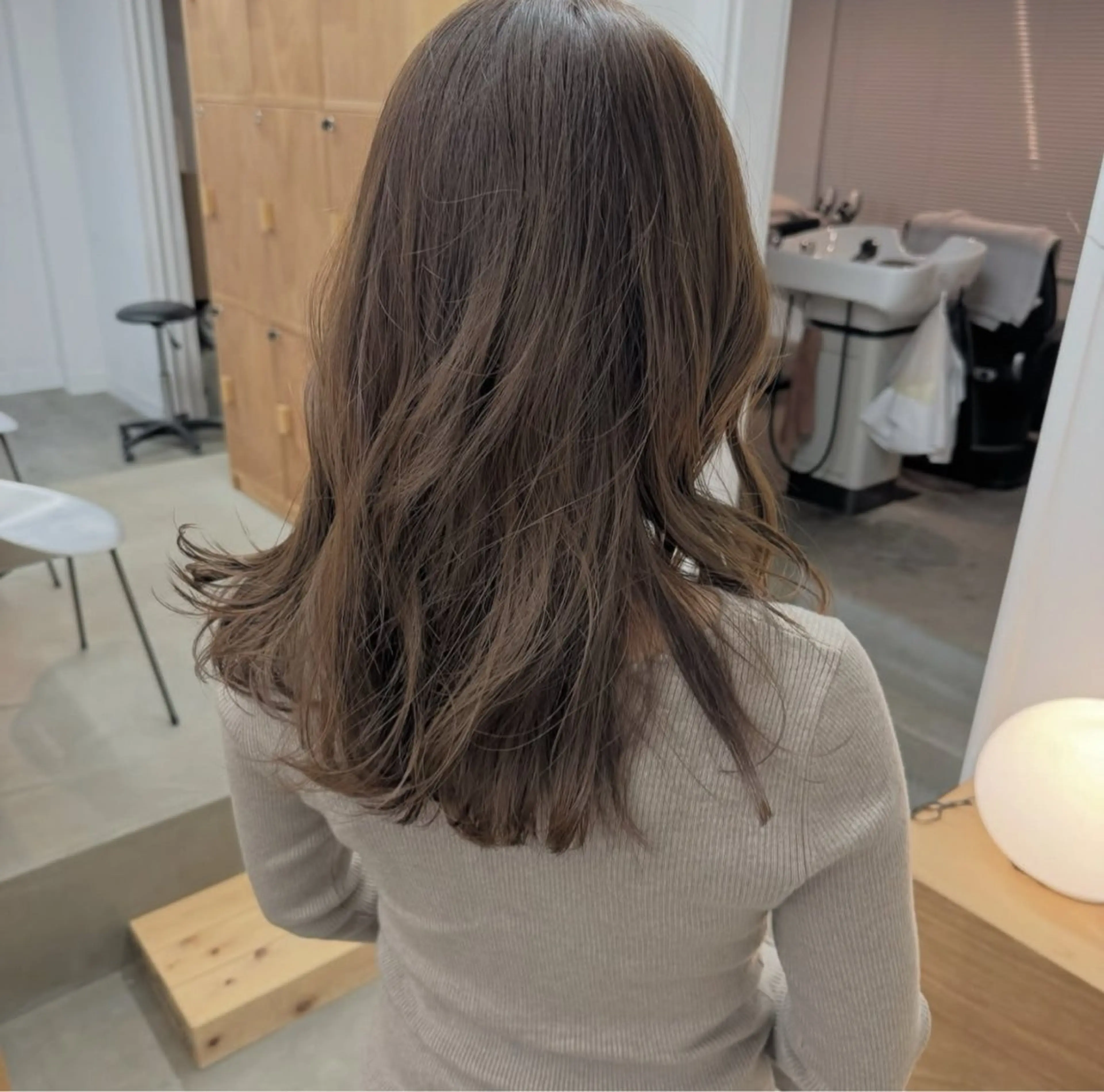 ミディアム カラー ベージュカラー 坂本 圭太朗のヘアスタイル