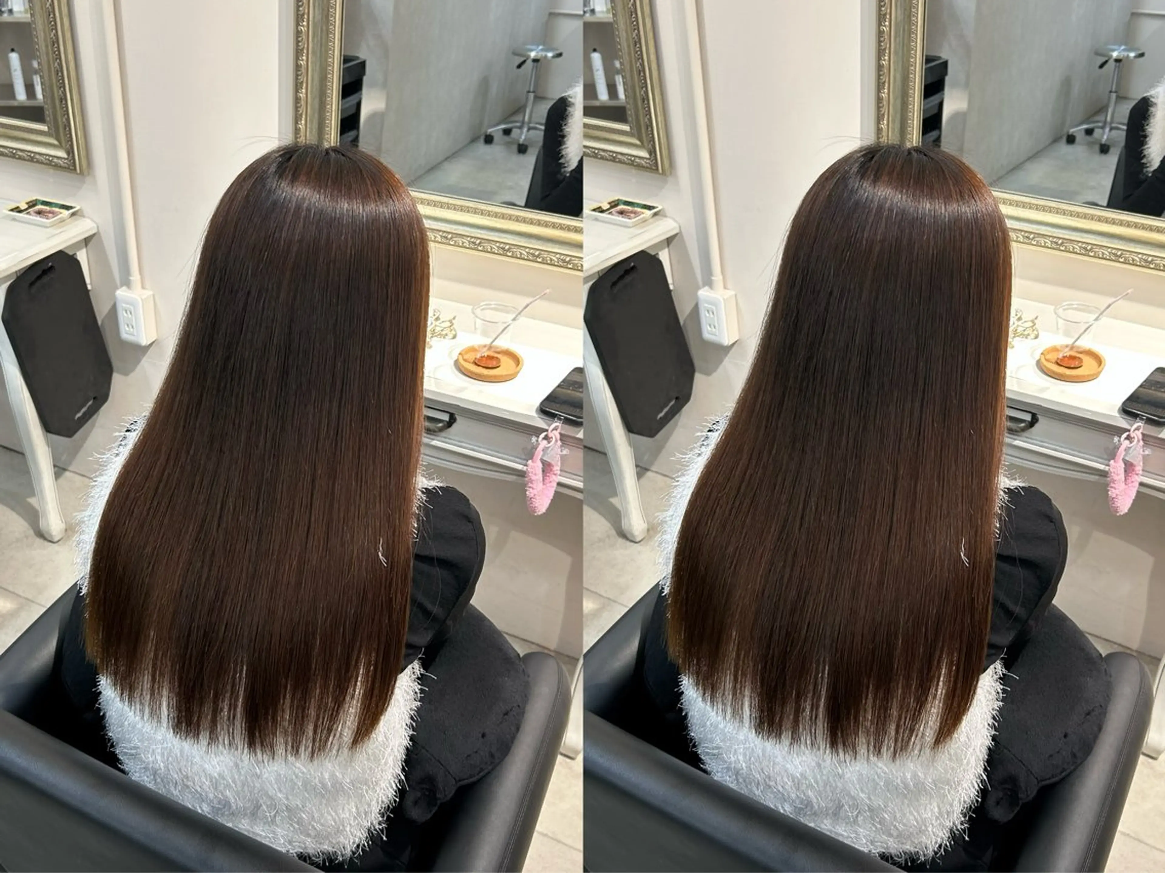 セミロング カット 縮毛矯正 トリートメント cien 【堀江】 eri bobのヘアスタイル